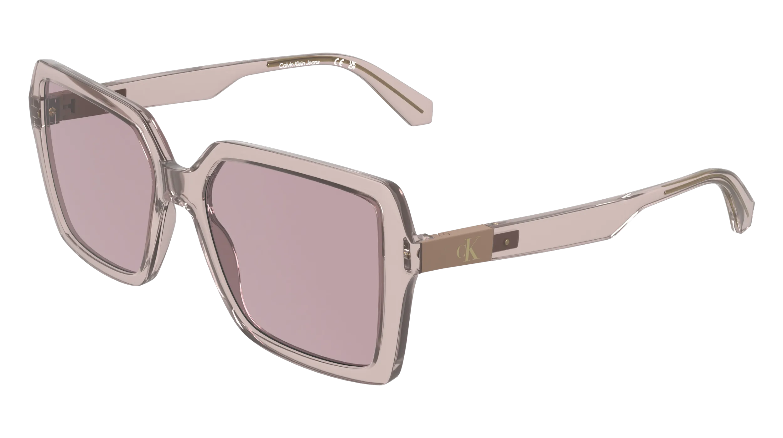 Calvin Klein CKJ26602S 604 Occhiali da sole Bio-iniettato Rosa Rosso Squadrata Normale - immagine 1