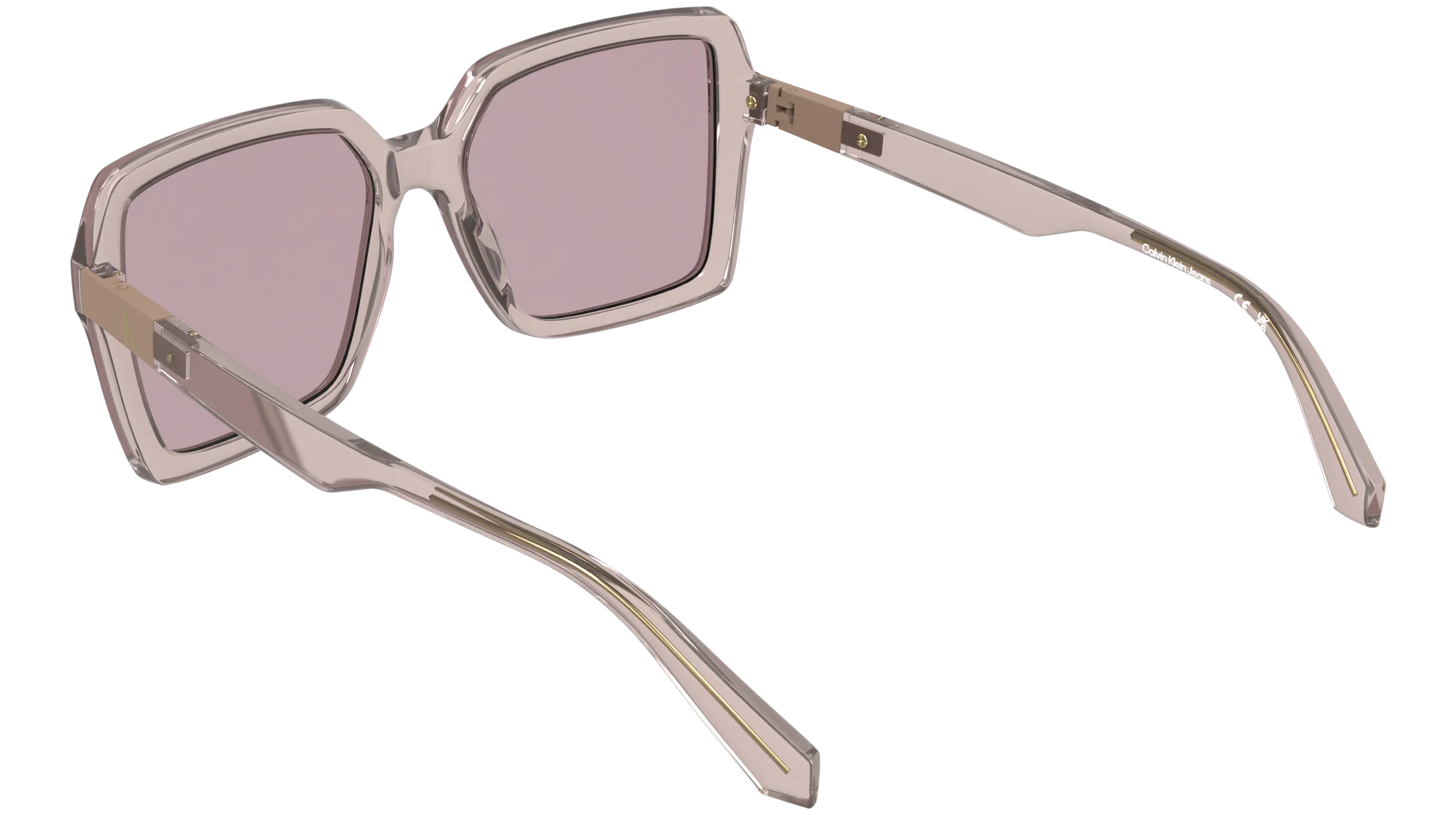 Calvin Klein CKJ26602S 604 Occhiali da sole Bio-iniettato Rosa Rosso Squadrata Normale - immagine 4