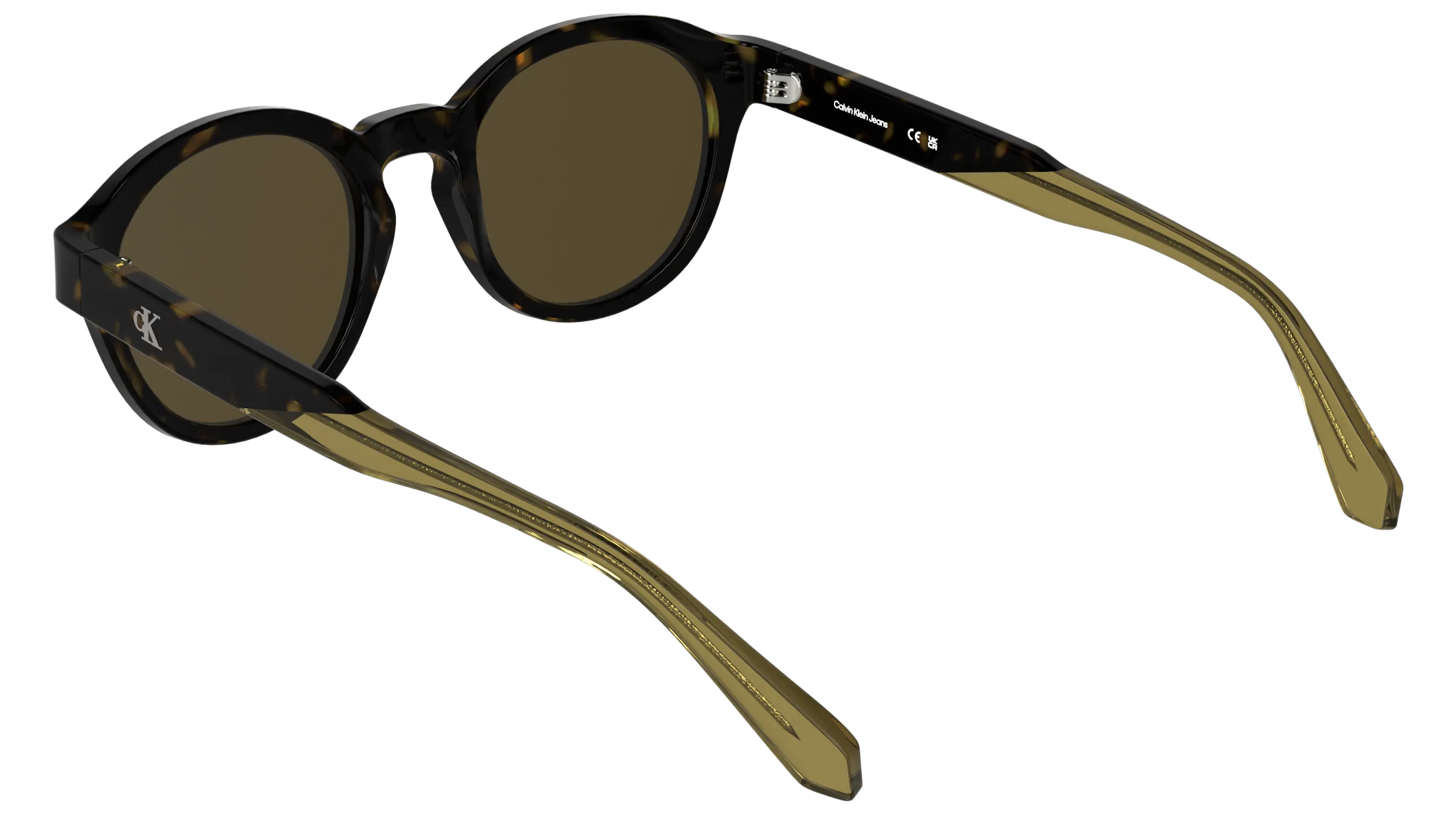 Calvin Klein CKJ26604S 242 Occhiali da sole Acetato Havana Marrone Geometrica Normale - immagine 4