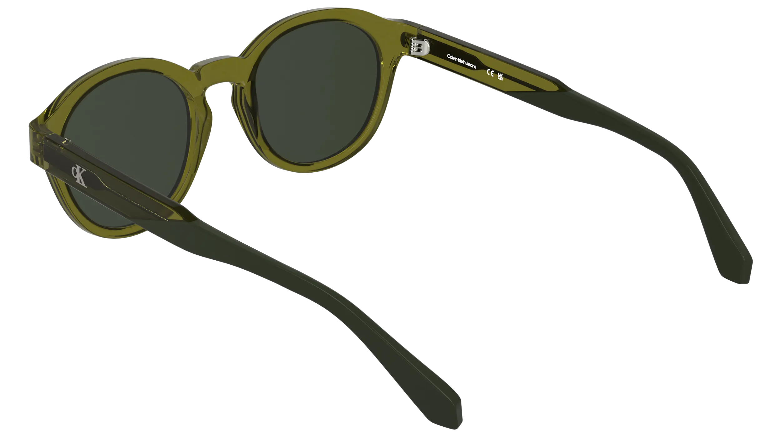 Calvin Klein CKJ26604S 309 Occhiali da sole Acetato Verde Geometrica Normale - immagine 4