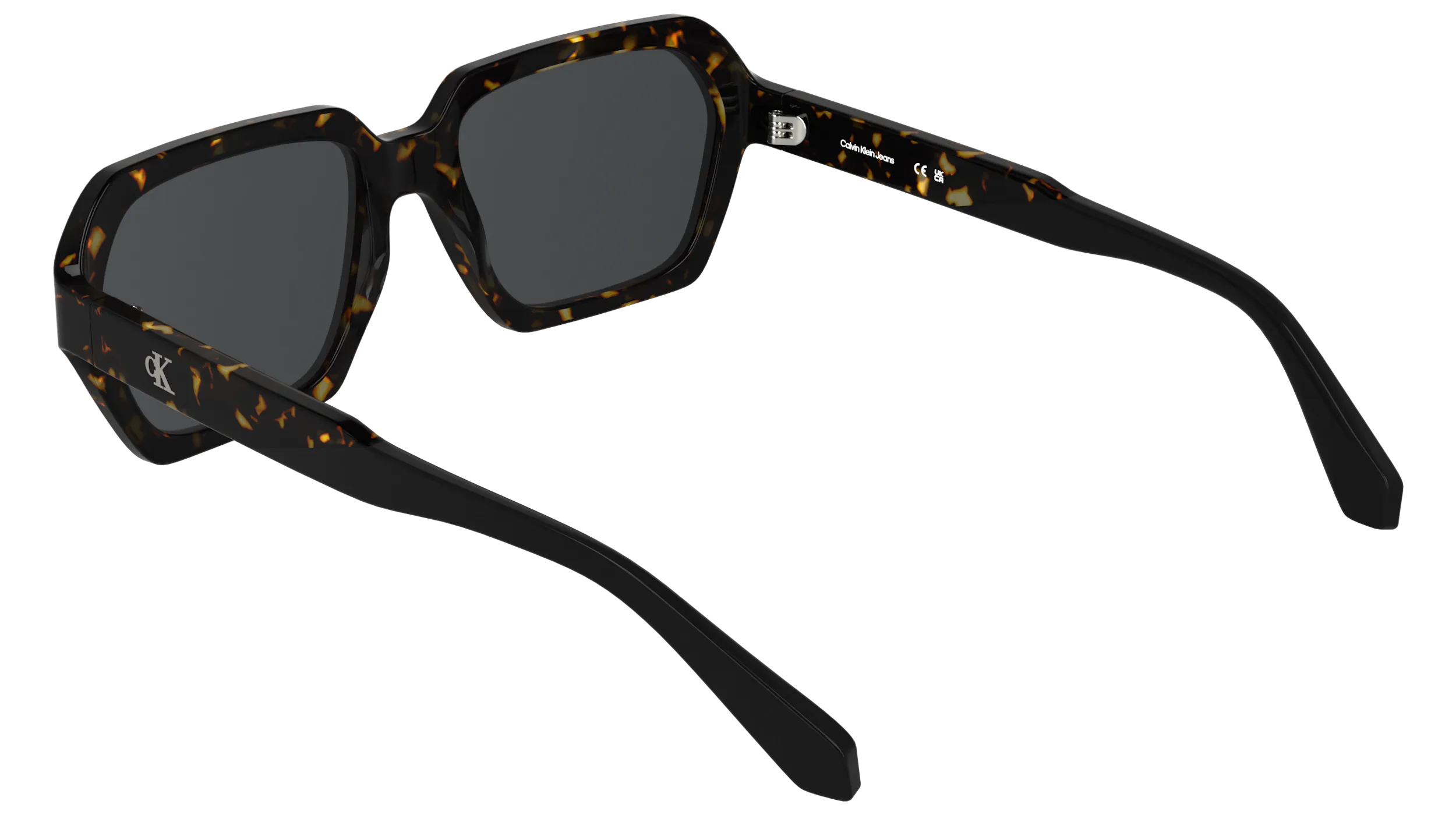 Calvin Klein CKJ26605S 242 Occhiali da sole Acetato Havana Grigio Squadrata Normale - immagine 4