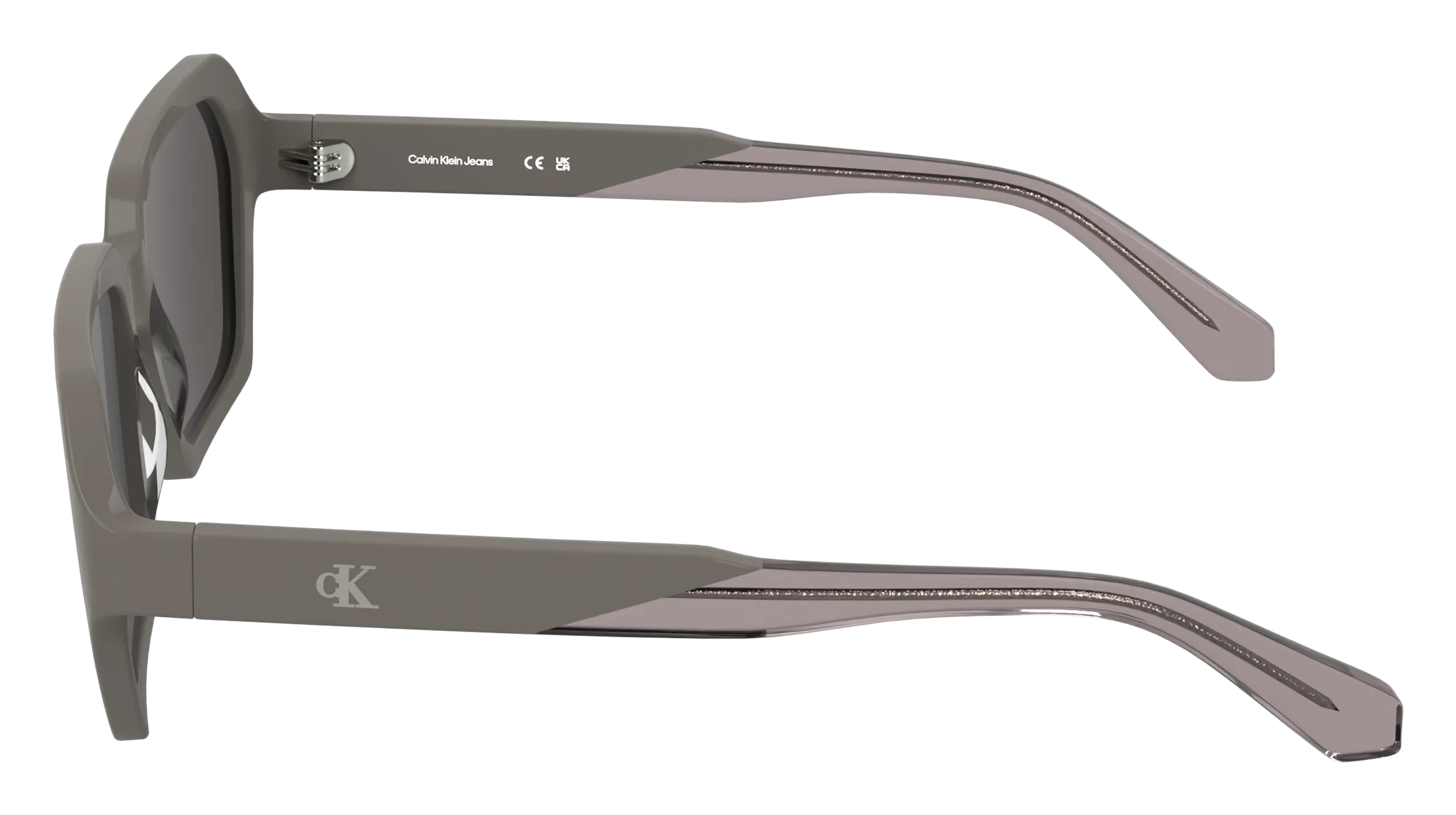 Calvin Klein CKJ26605S 260 Occhiali da sole Acetato Grigio Squadrata Normale - immagine 3