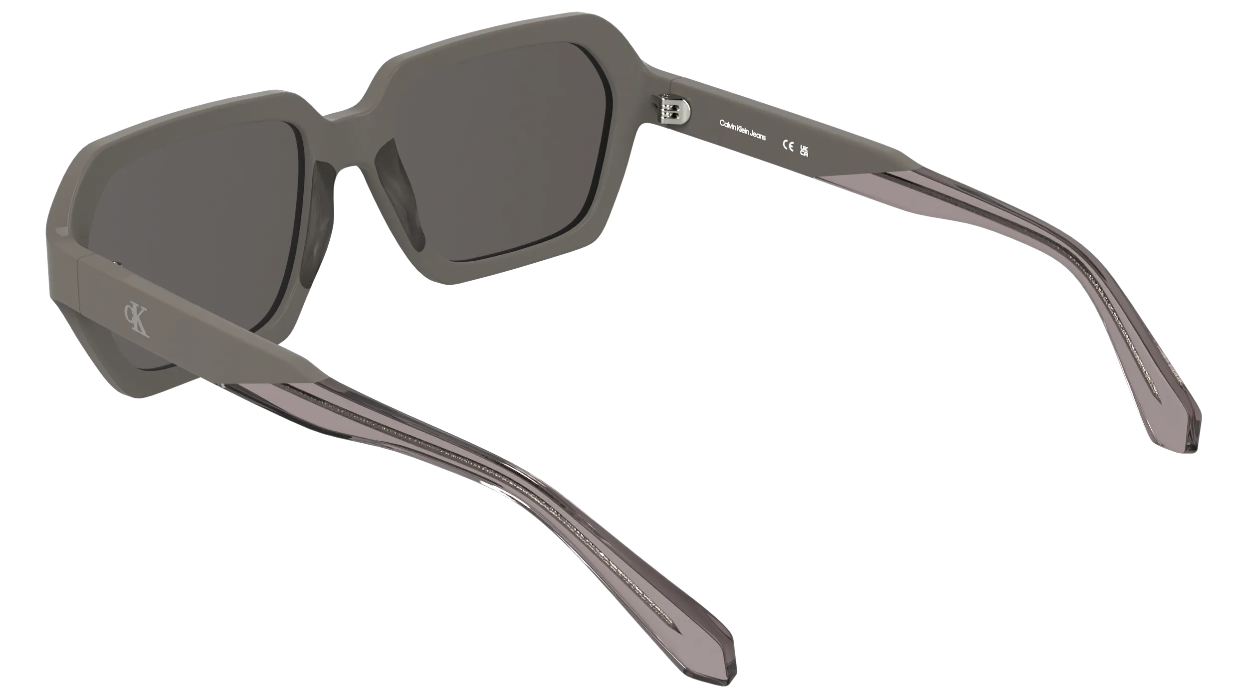 Calvin Klein CKJ26605S 260 Occhiali da sole Acetato Grigio Squadrata Normale - immagine 4
