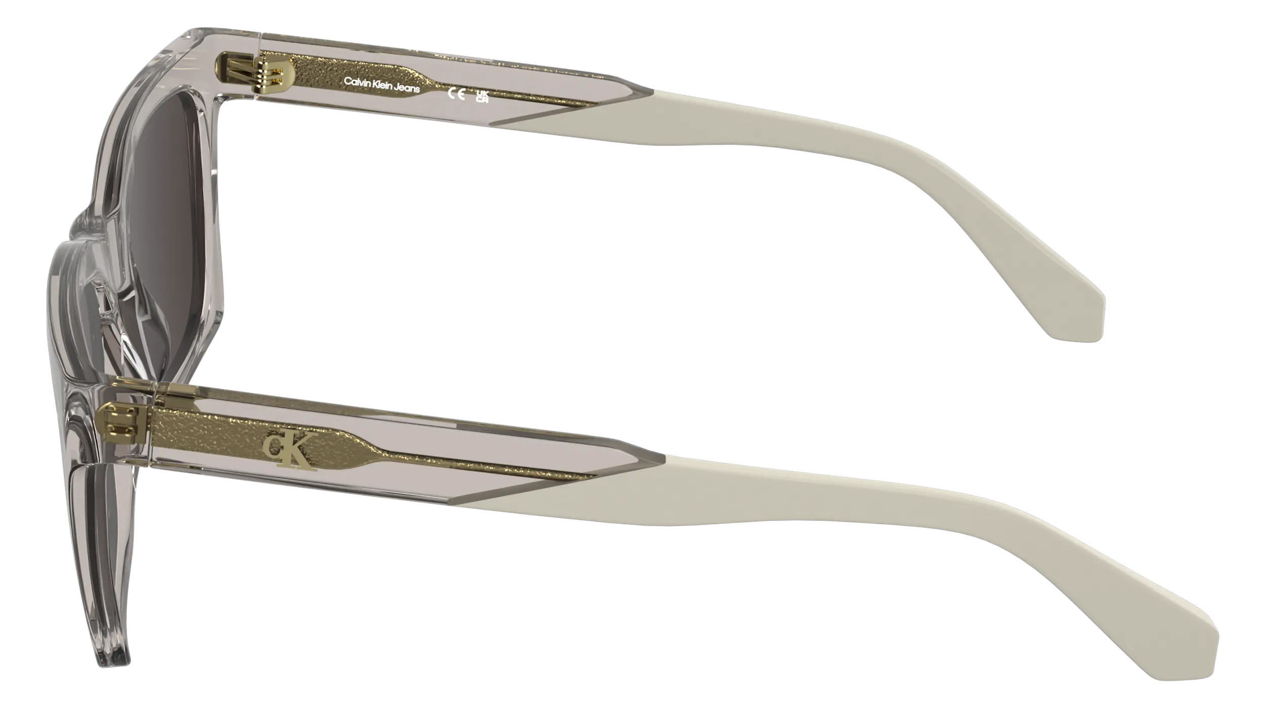 Calvin Klein CKJ26606S 050 Occhiali da sole Acetato Grigio Cat Eye Normale - immagine 3