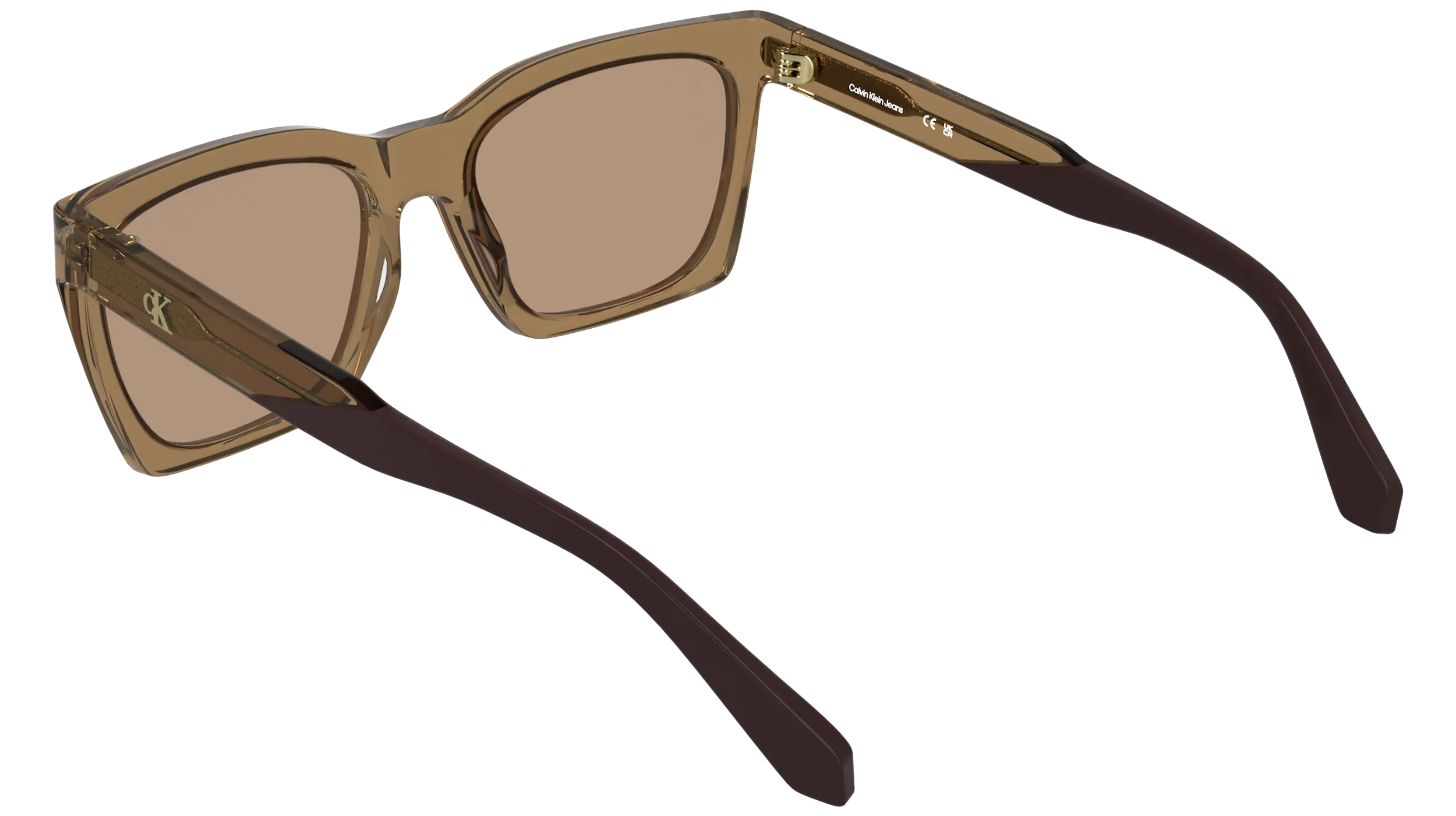 Calvin Klein CKJ26606S 261 Occhiali da sole Acetato Marrone Marrone Cat Eye Normale - immagine 4