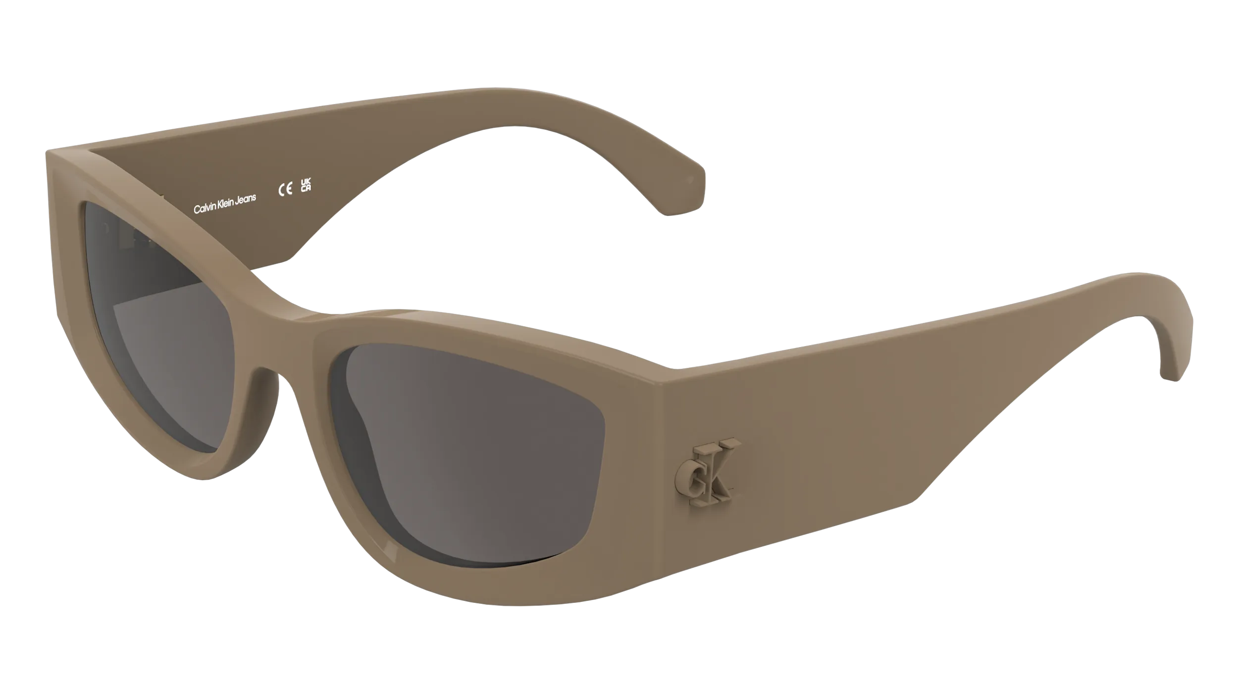 Calvin Klein CKJ26608S 266 Occhiali da sole Bio-iniettato Beige Cat Eye Normale - immagine 1