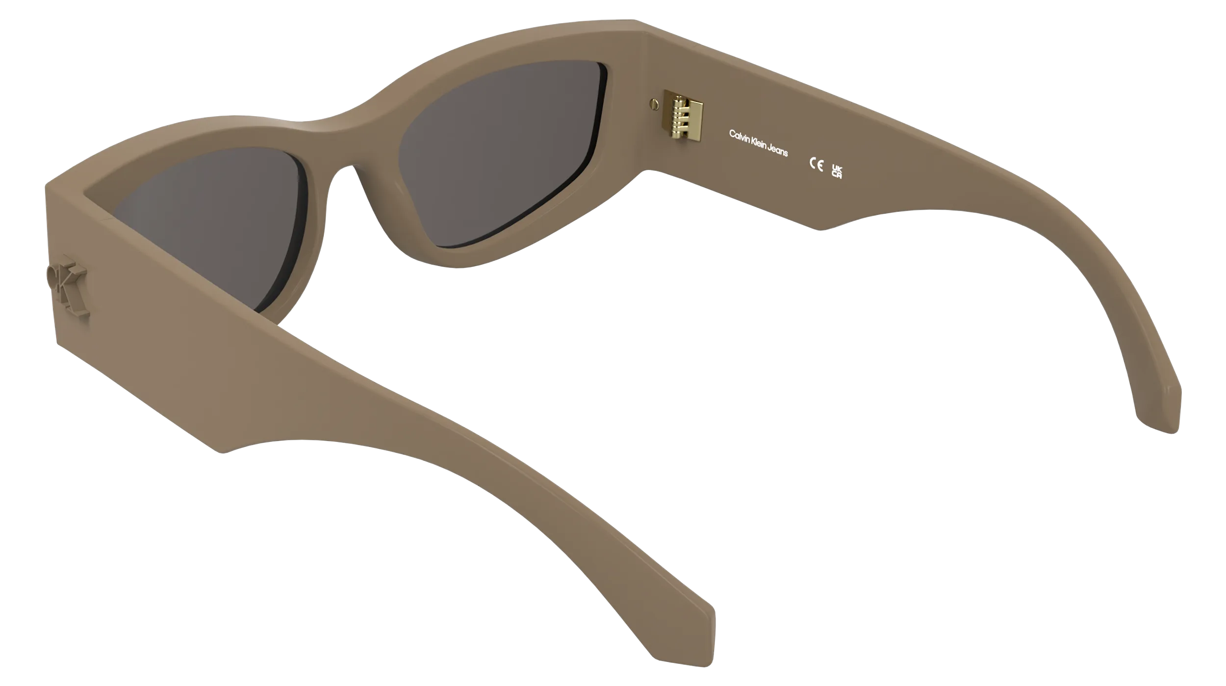 Calvin Klein CKJ26608S 266 Occhiali da sole Bio-iniettato Beige Cat Eye Normale - immagine 4