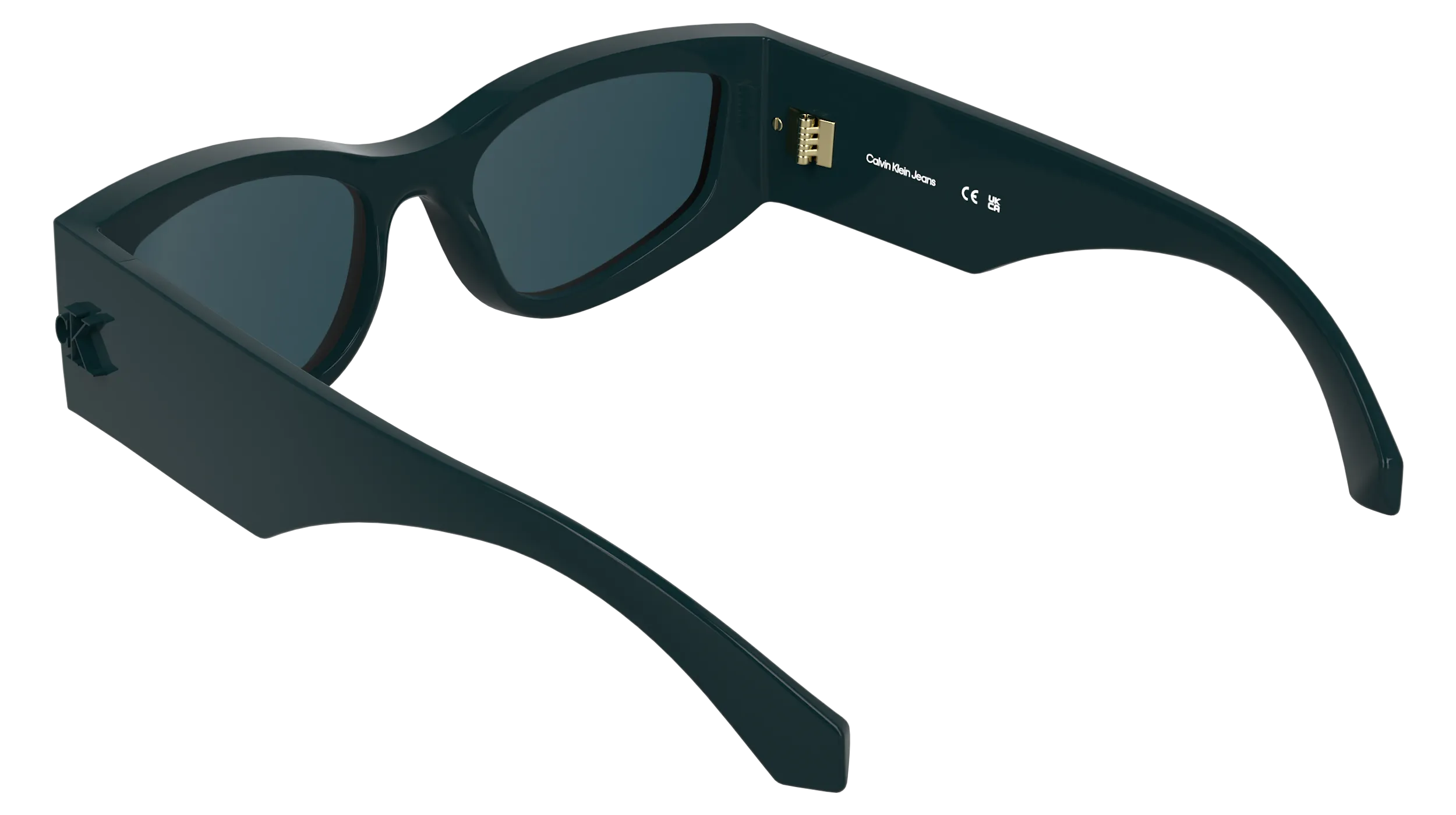 Calvin Klein CKJ26608S 432 Occhiali da sole Bio-iniettato Petrolio Verde / Petrolio Cat Eye Normale - immagine 4