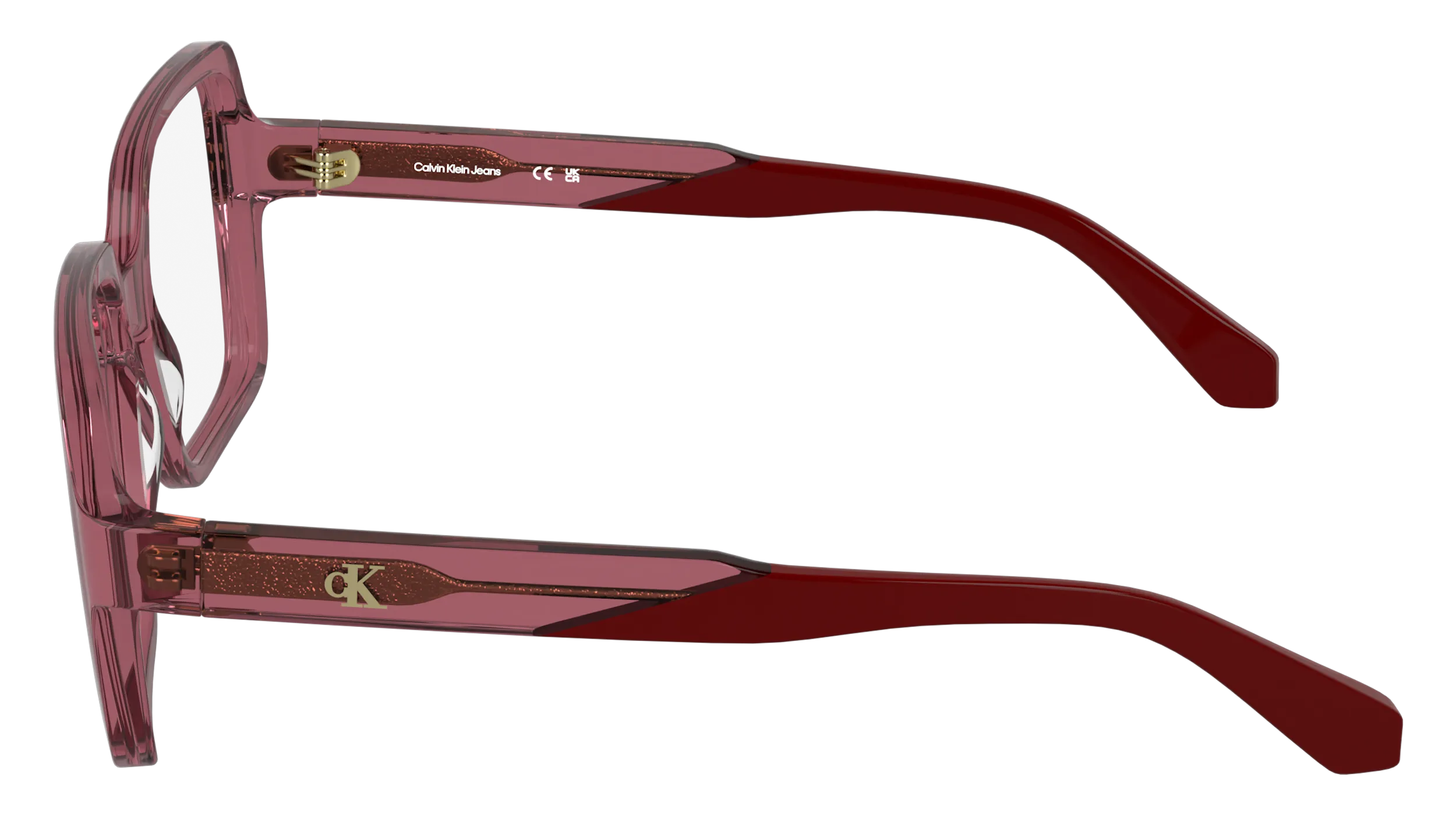 Calvin Klein CKJ26613 600 Montature da vista Acetato Rosso Squadrata Normale - immagine 3