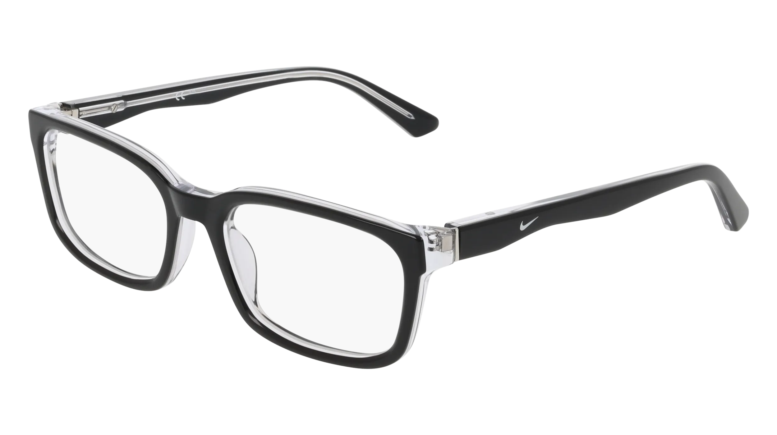 Nike NIKE 7181 010 Montature da vista Acetato Nero Squadrata Normale - immagine 1