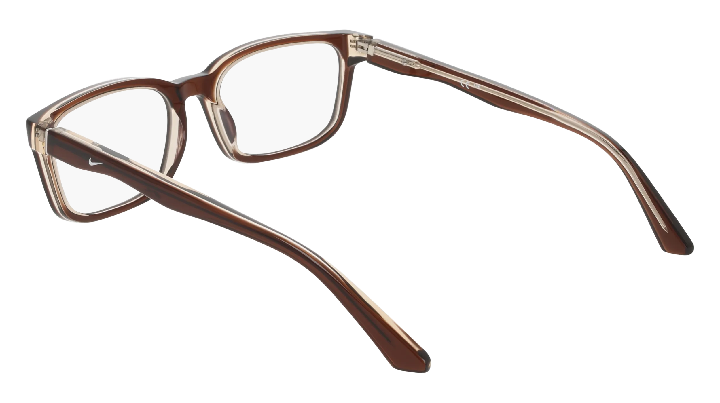 Nike NIKE 7181 211 Montature da vista Acetato Marrone Squadrata Normale - immagine 4