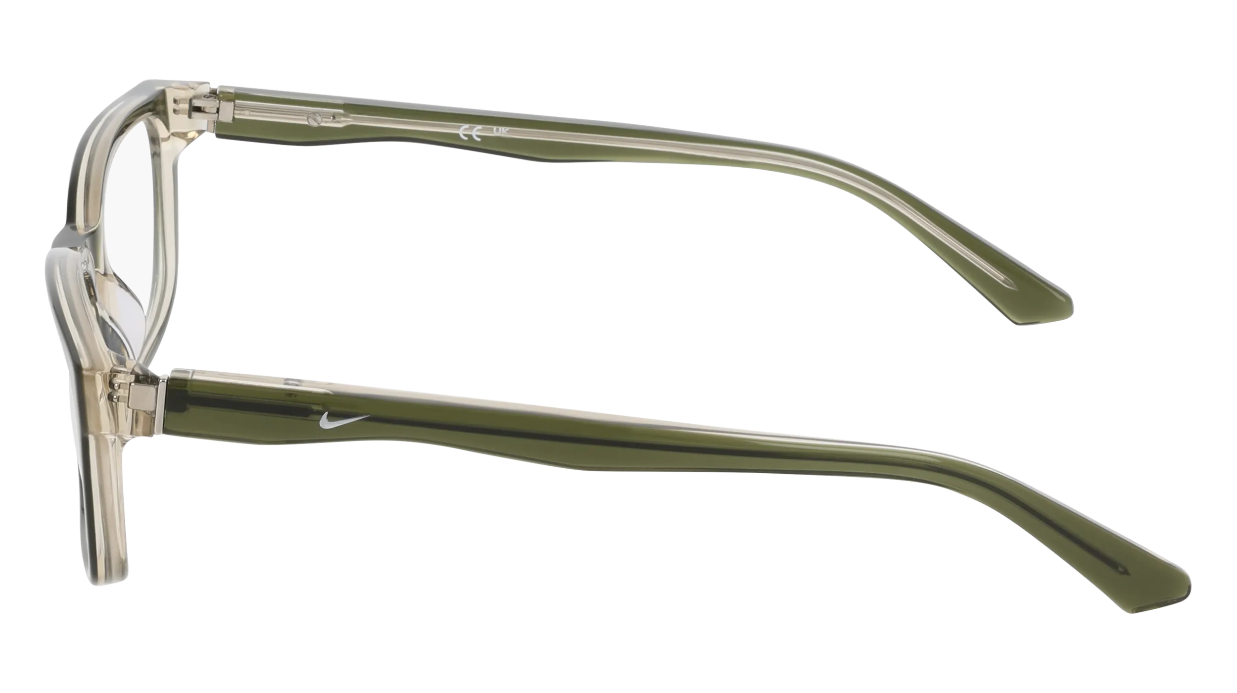 Nike NIKE 7181 318 Montature da vista Acetato Verde Squadrata Normale - immagine 3