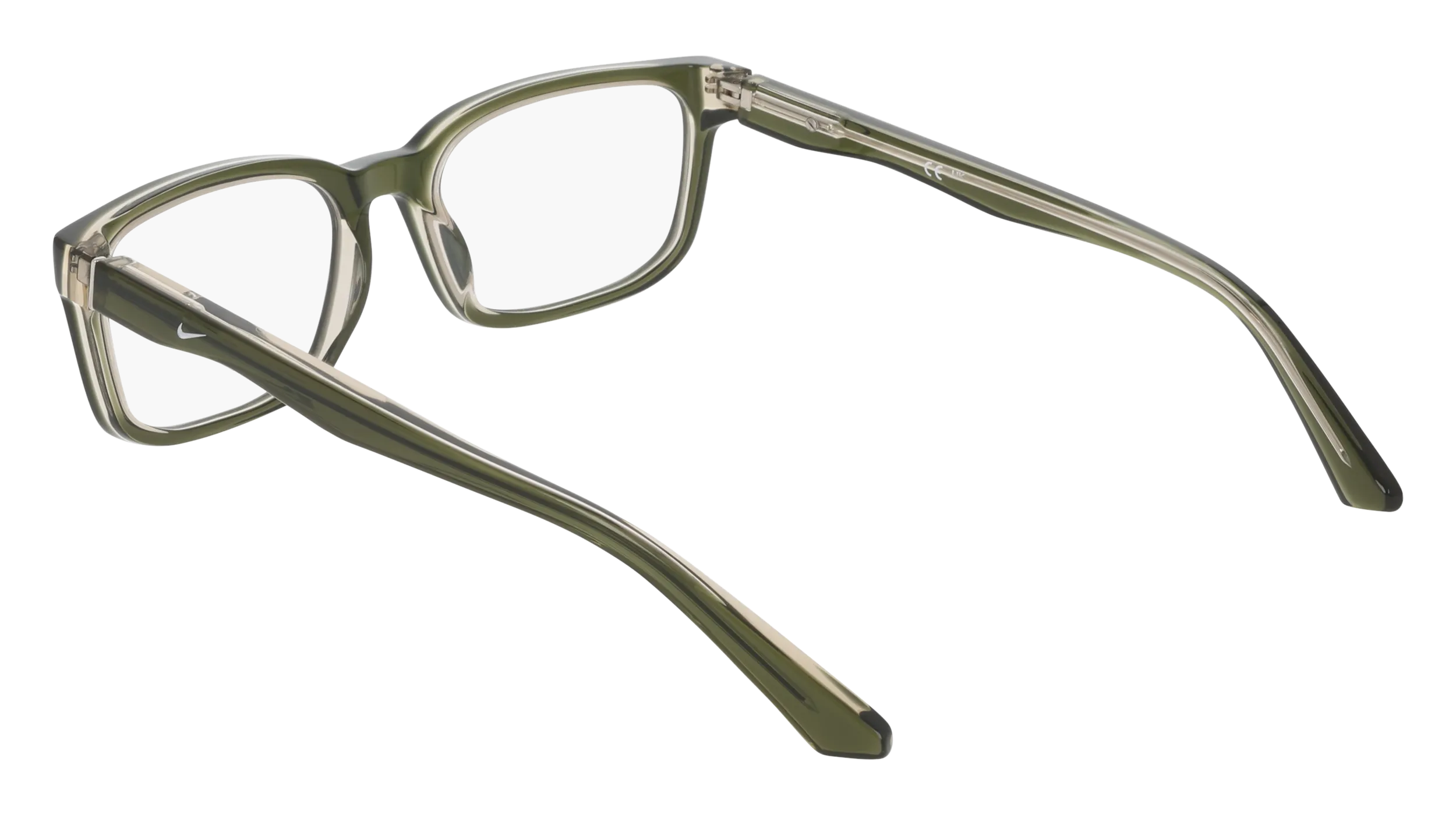 Nike NIKE 7181 318 Montature da vista Acetato Verde Squadrata Normale - immagine 4