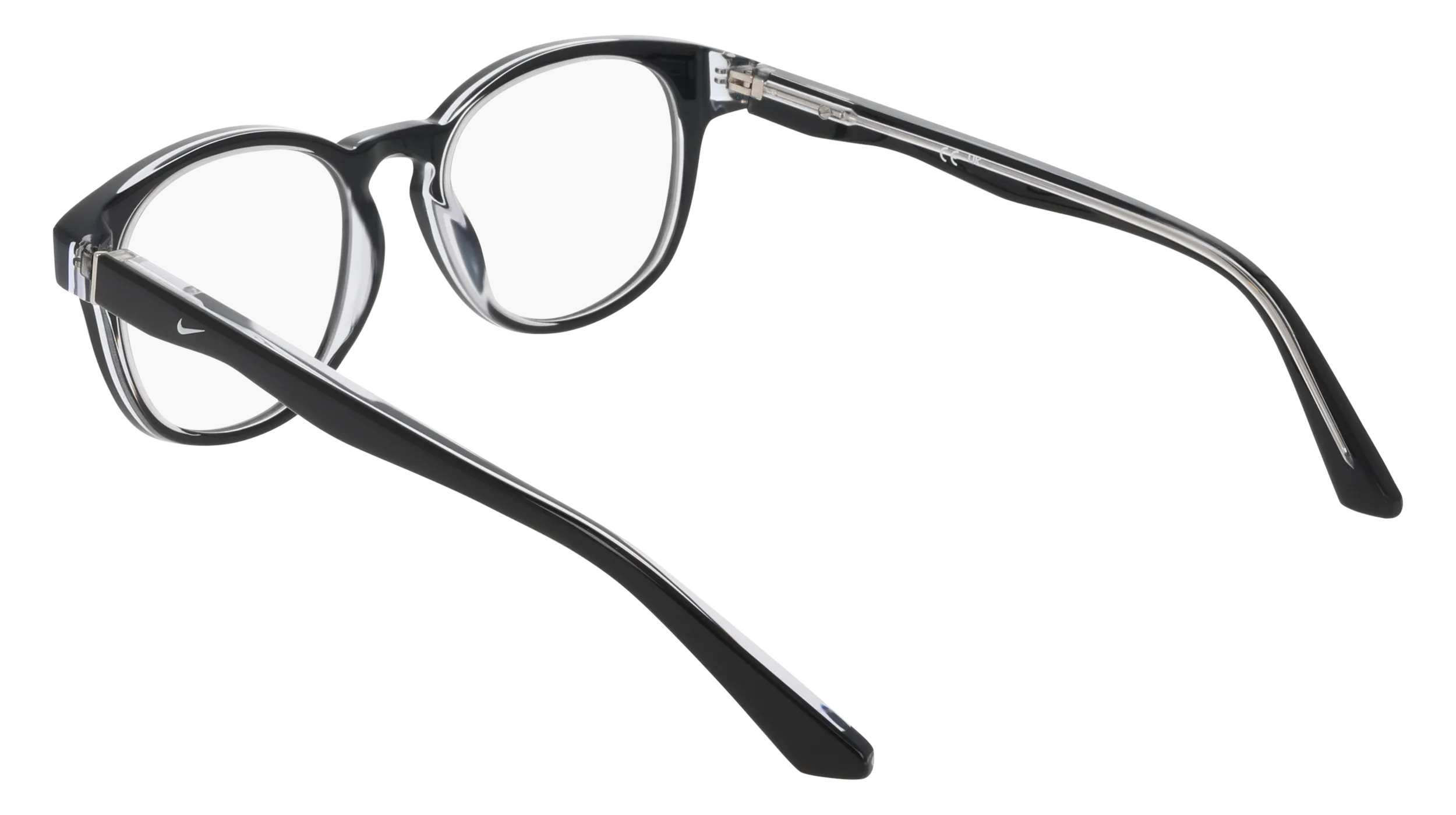 Nike NIKE 7182 010 Montature da vista Acetato Nero Rotonda Normale - immagine 4