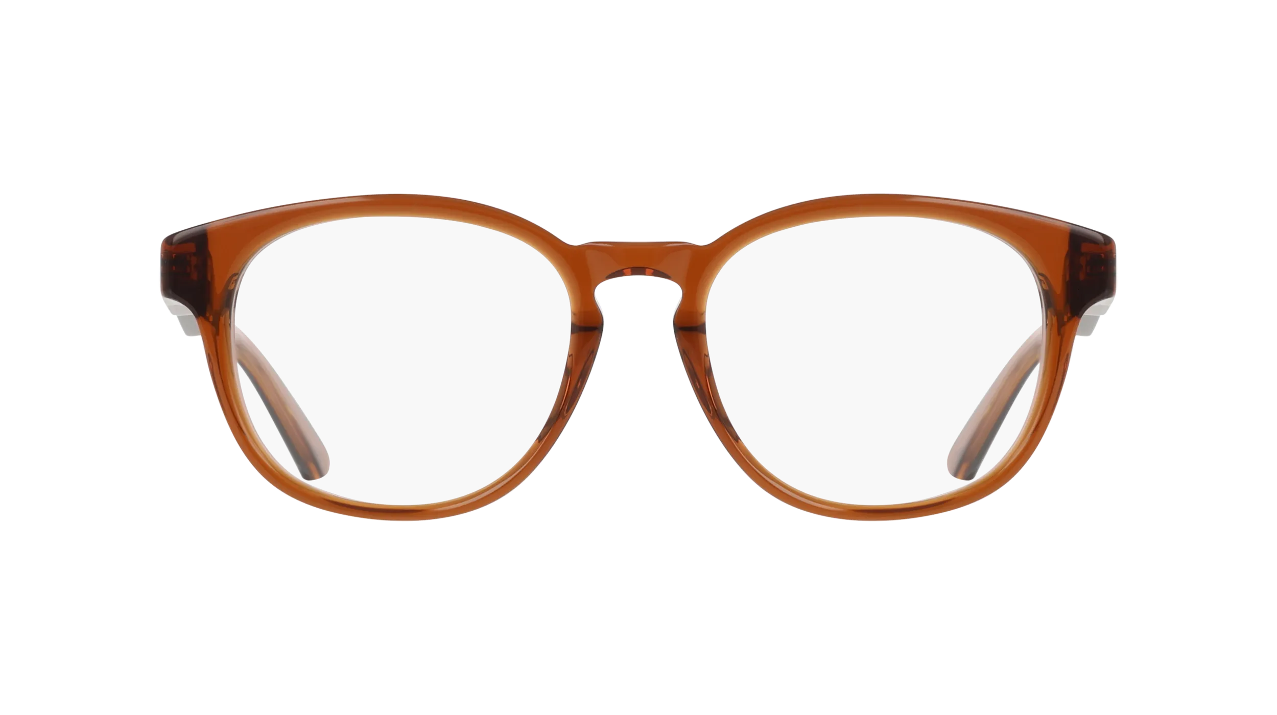 Nike NIKE 7182 219 Montature da vista Acetato Marrone Rotonda Normale - immagine 2