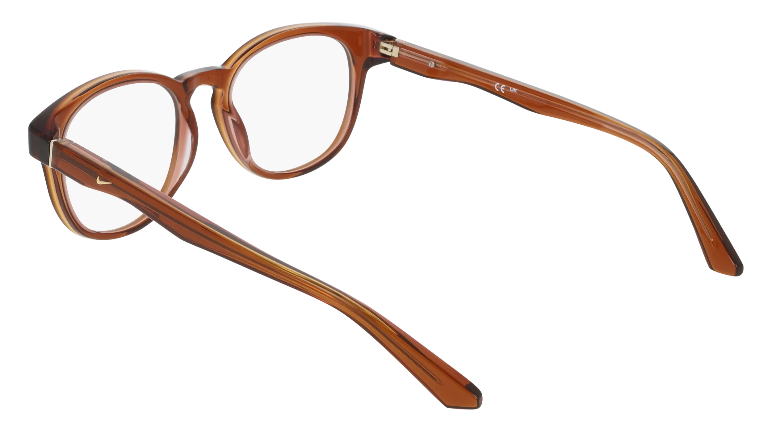 Nike NIKE 7182 219 Montature da vista Acetato Marrone Rotonda Normale - immagine 4