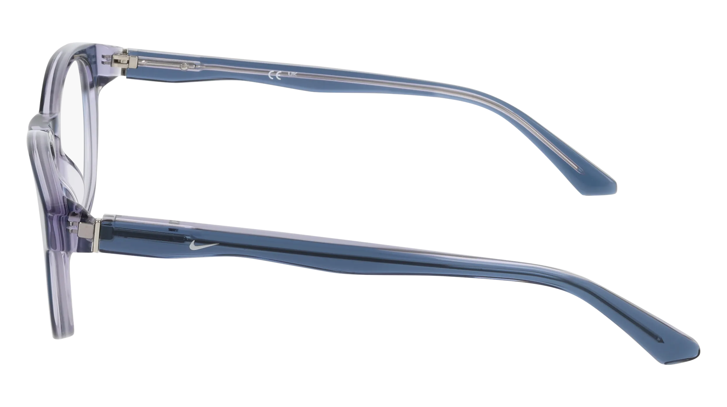 Nike NIKE 7182 429 Montature da vista Acetato Blu Rotonda Normale - immagine 3