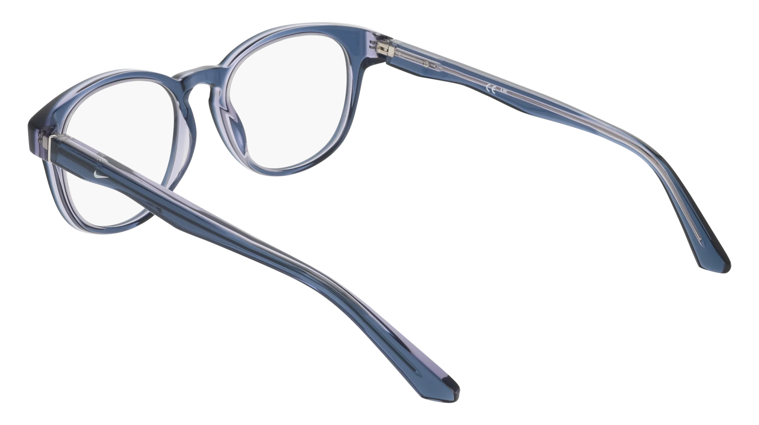 Nike NIKE 7182 429 Montature da vista Acetato Blu Rotonda Normale - immagine 4