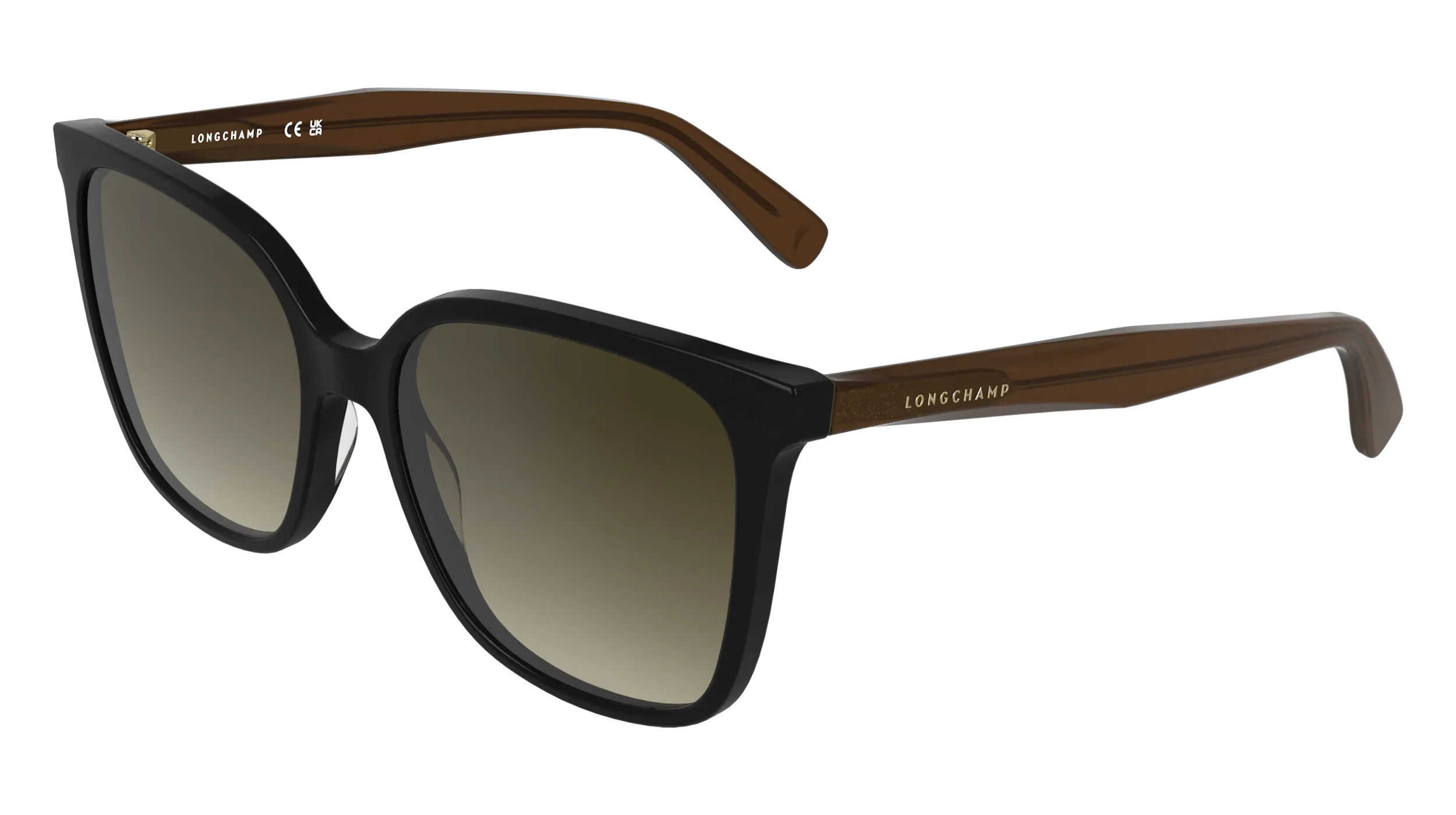 LONGCHAMP LO807S 001 Occhiali da sole Acetato Nero Squadrata Normale - immagine 1