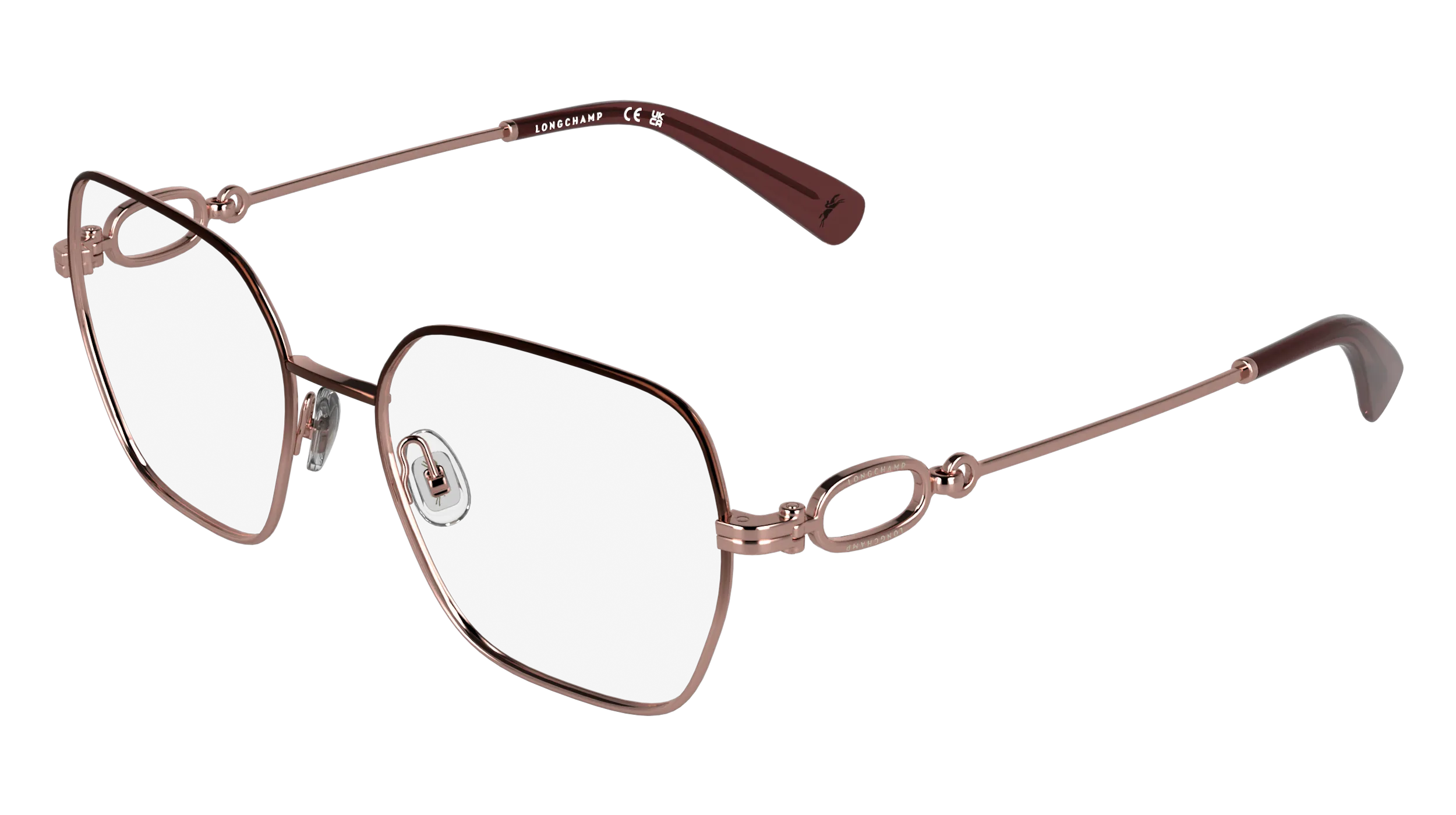 LONGCHAMP LO2184 200 Montature da vista Metallo Marrone Squadrata Normale - immagine 1