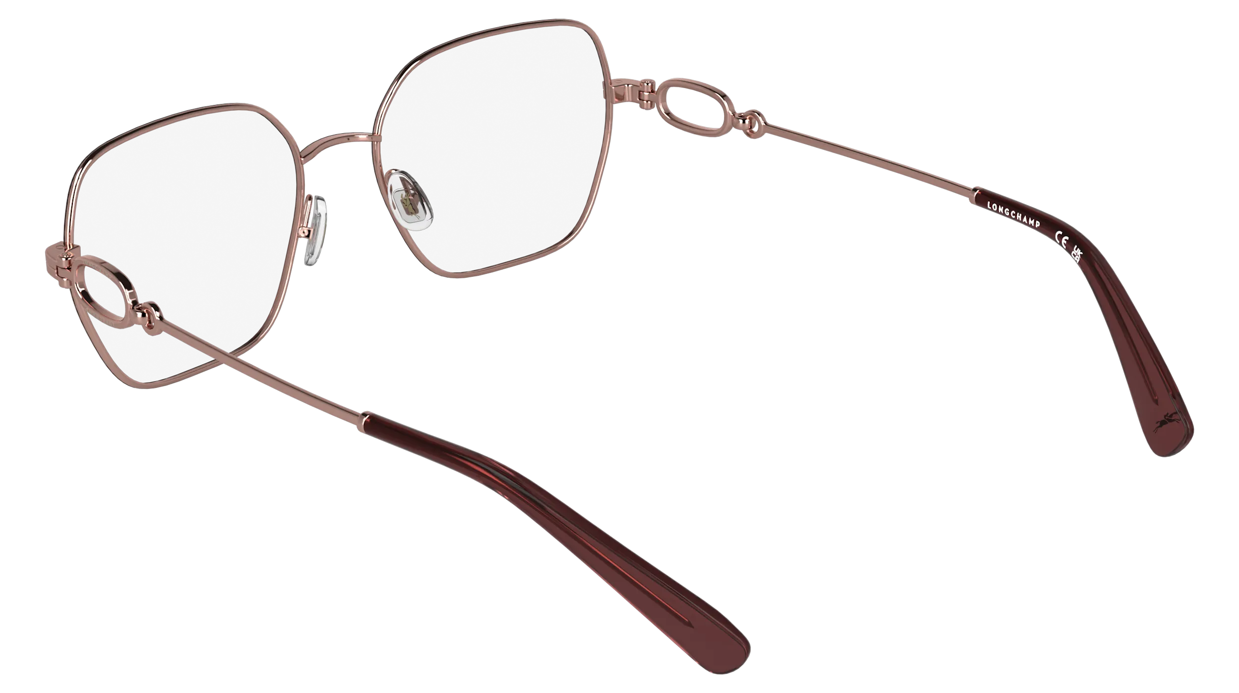 LONGCHAMP LO2184 200 Montature da vista Metallo Marrone Squadrata Normale - immagine 4