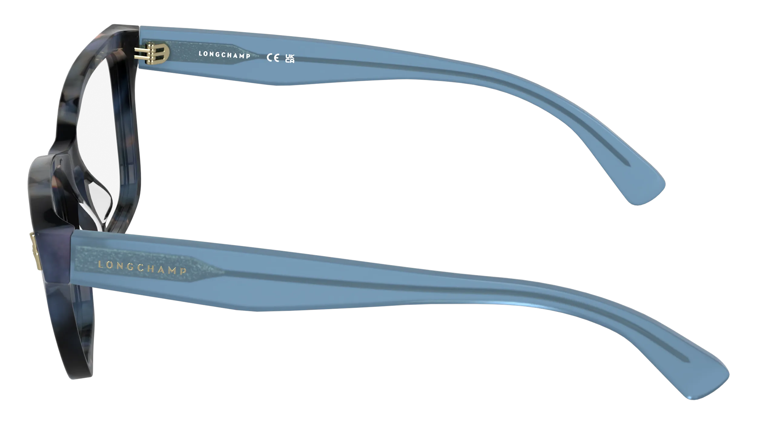 LONGCHAMP LO2794 436 Montature da vista Acetato Blu Squadrata Normale - immagine 3