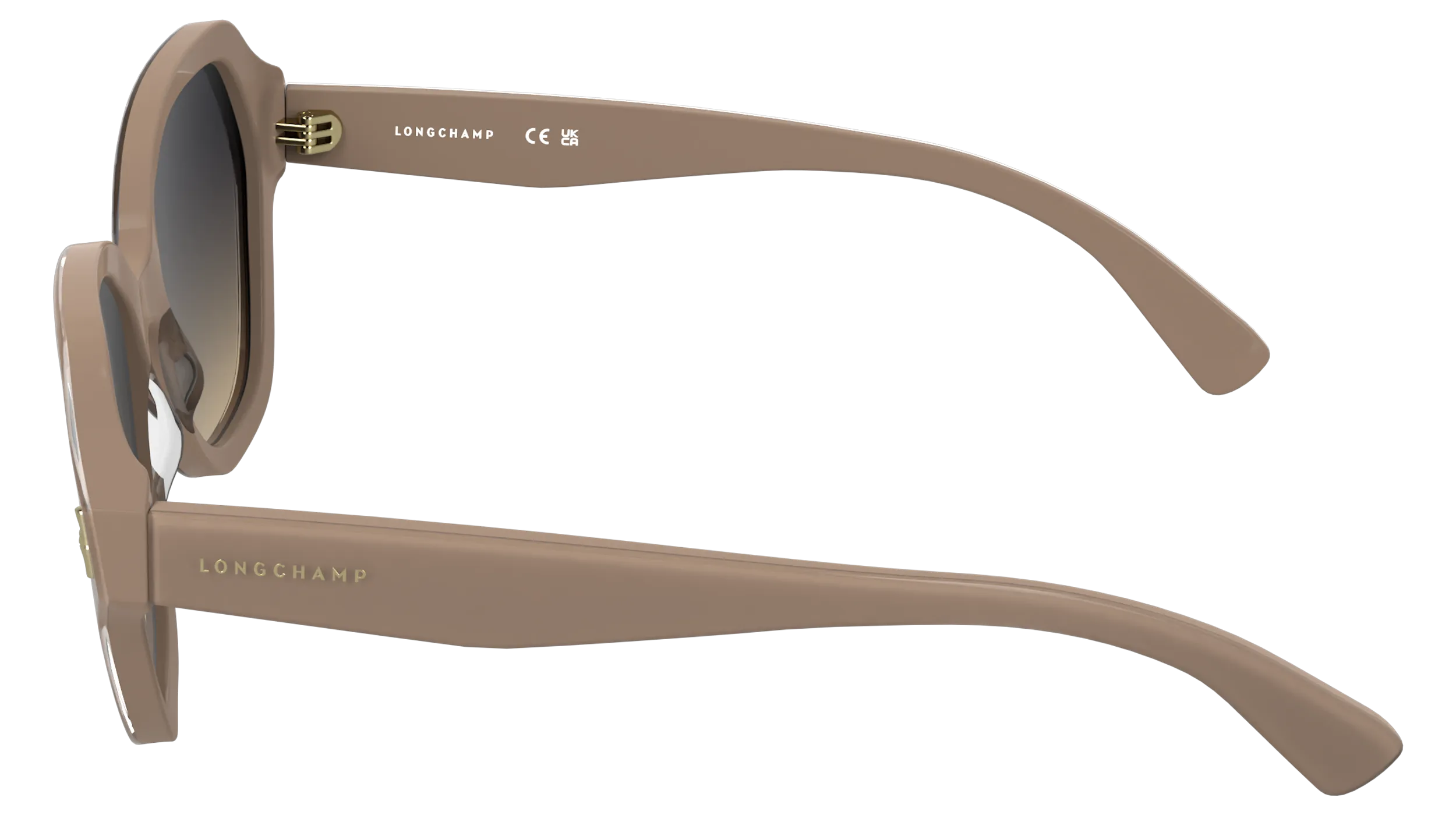LONGCHAMP LO801S 272 Occhiali da sole Acetato Nude Grigio Squadrata Normale - immagine 3