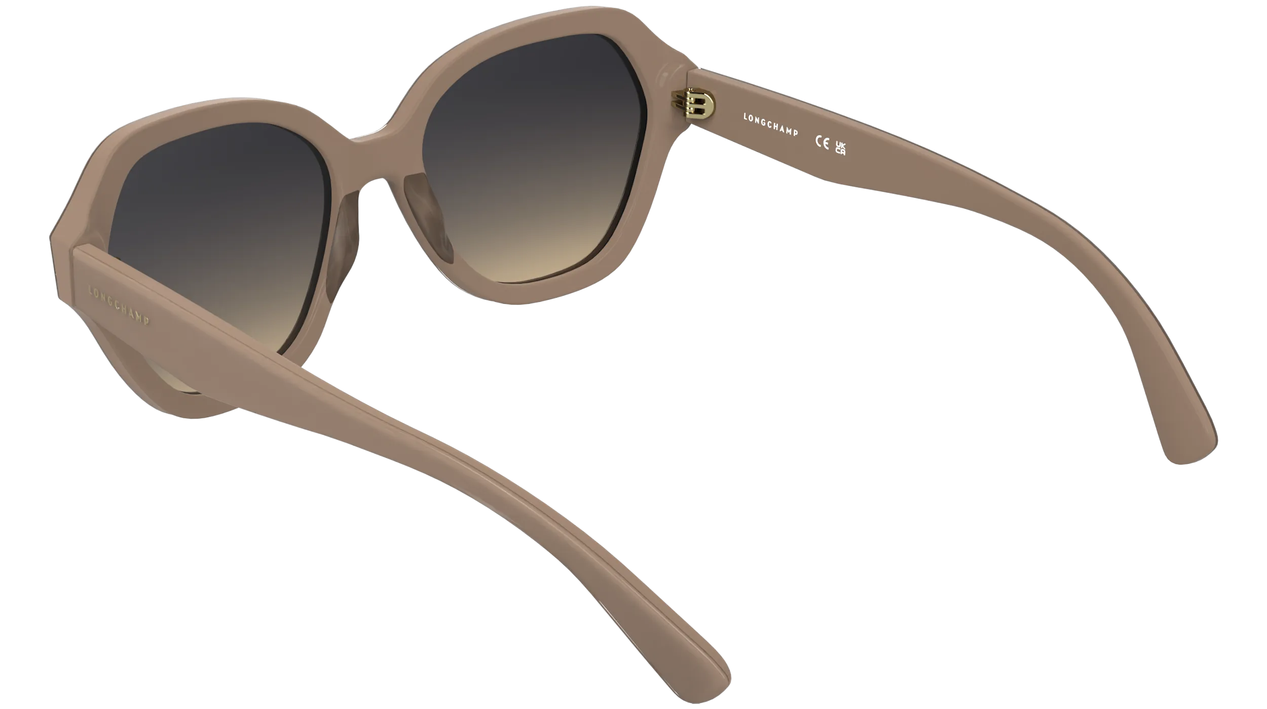 LONGCHAMP LO801S 272 Occhiali da sole Acetato Nude Grigio Squadrata Normale - immagine 4