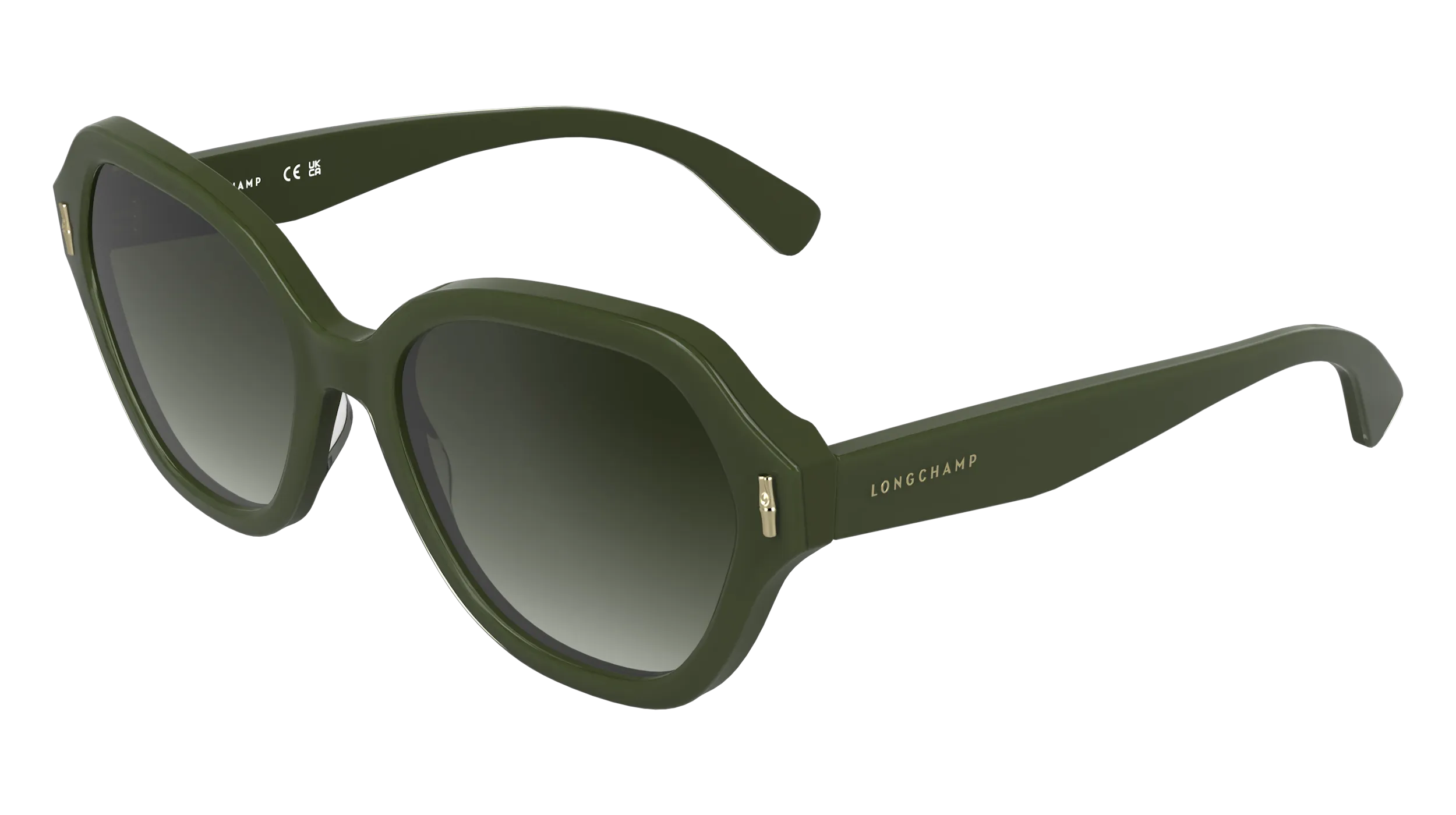 LONGCHAMP LO801S 319 Occhiali da sole Acetato Verde Marrone Squadrata Normale - immagine 1