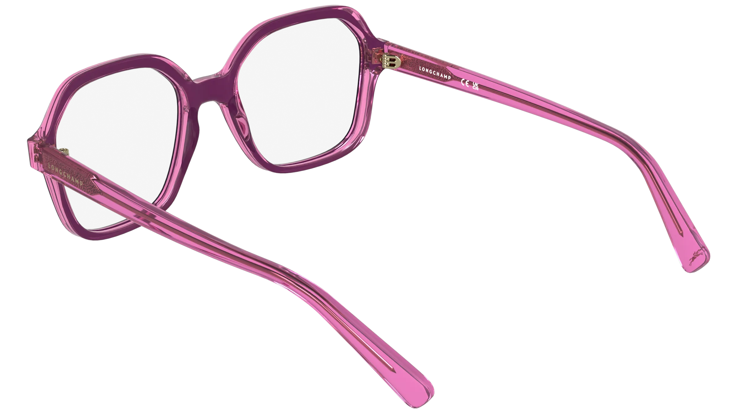 LONGCHAMP LO2796 506 Montature da vista Acetato Viola Squadrata Normale - immagine 4