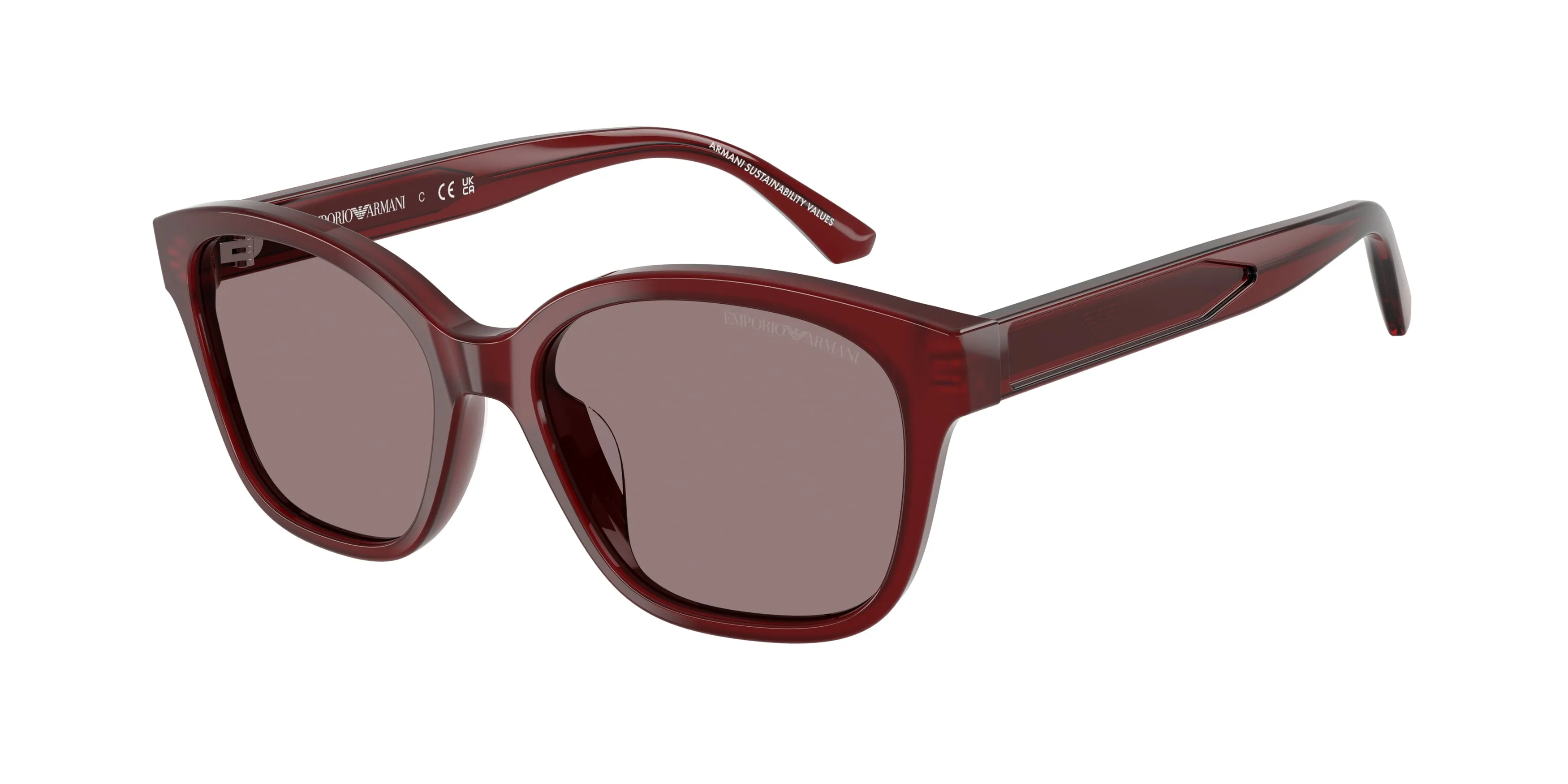 Emporio Armani EK4009U 63897N Occhiali da sole bambino Acetato Rosso Viola Cat Eye Normale - immagine 1