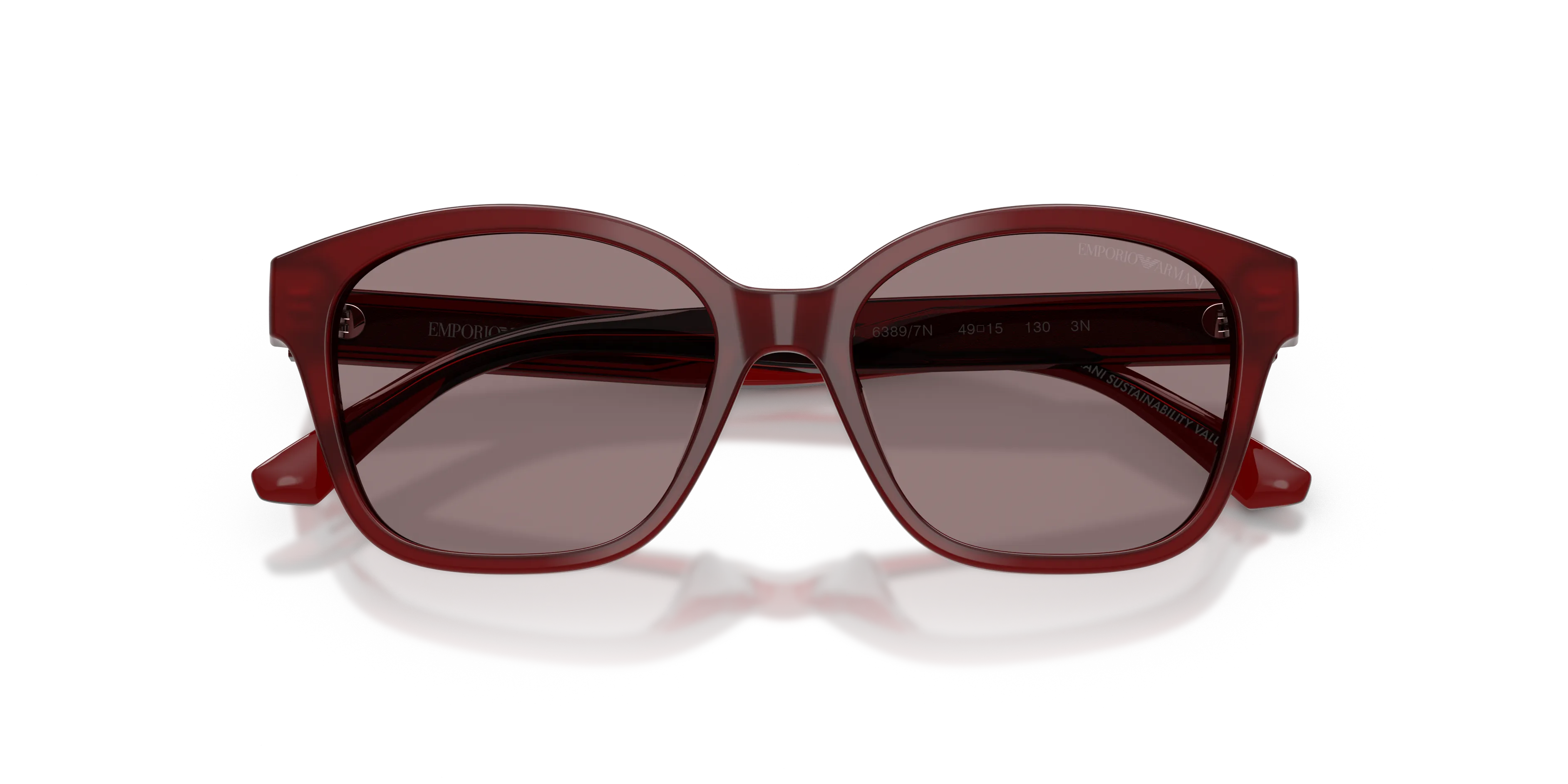 Emporio Armani EK4009U 63897N Occhiali da sole bambino Acetato Rosso Viola Cat Eye Normale - immagine 2