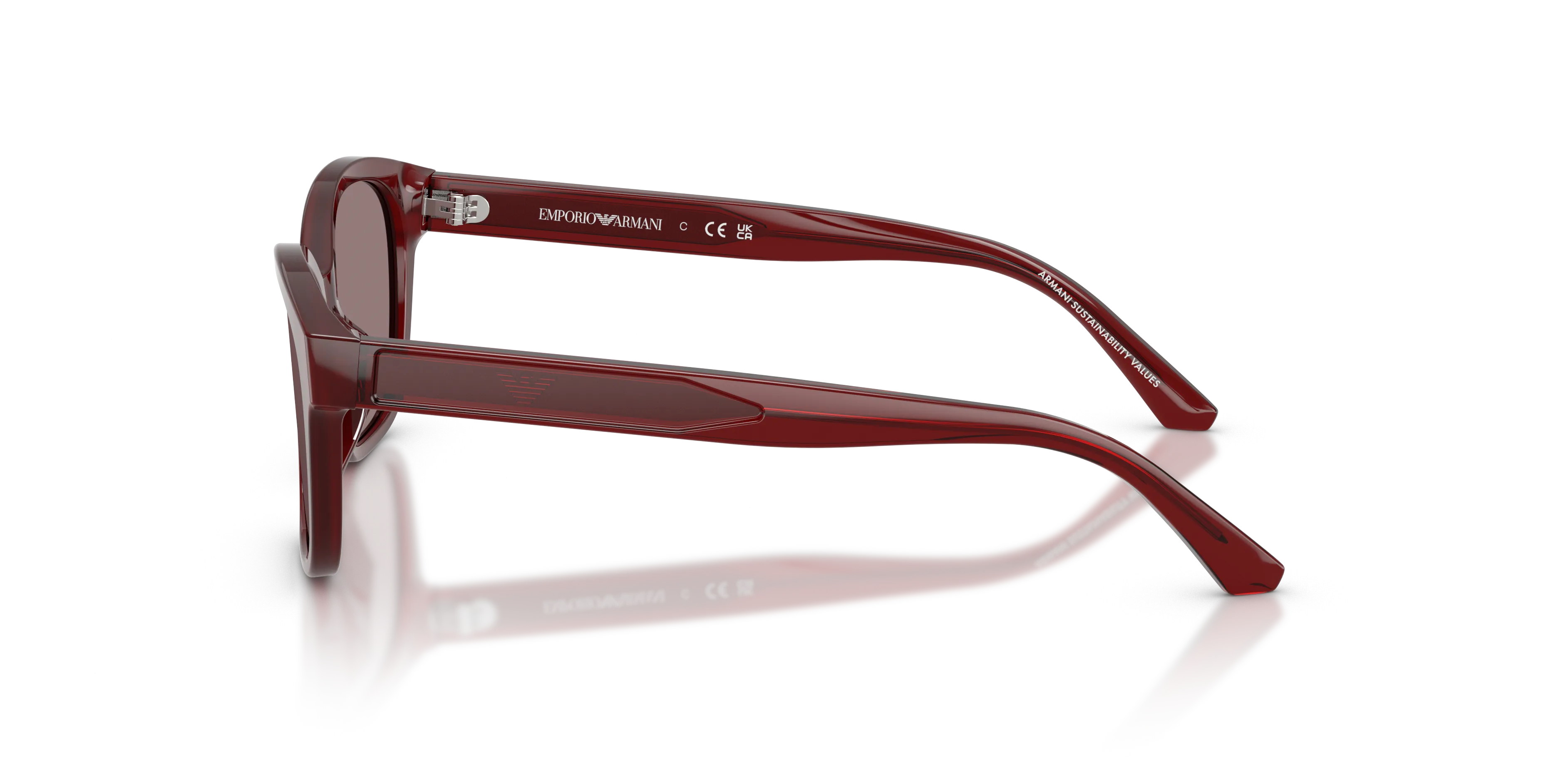 Emporio Armani EK4009U 63897N Occhiali da sole bambino Acetato Rosso Viola Cat Eye Normale - immagine 4