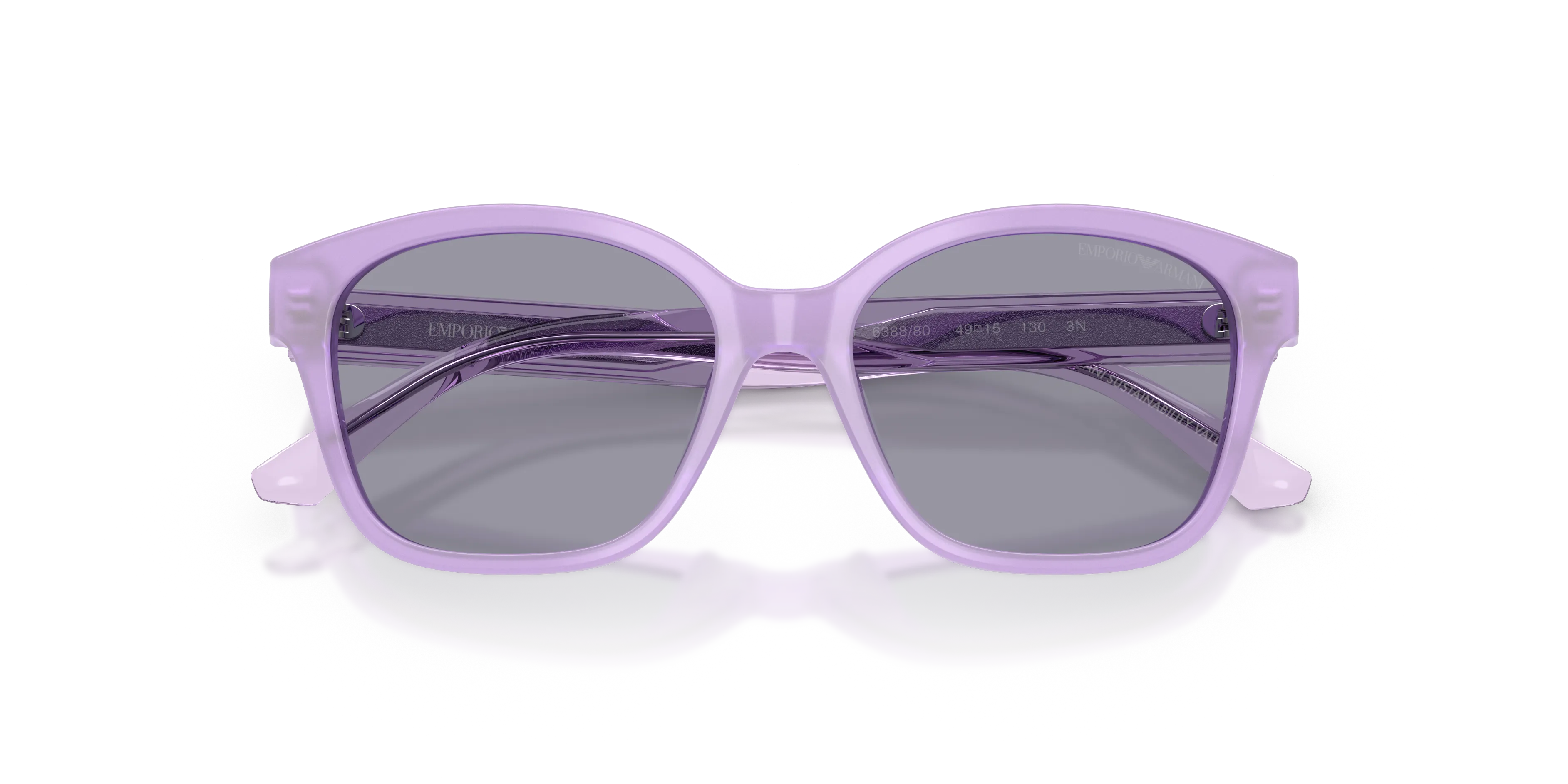 Emporio Armani EK4009U 638880 Occhiali da sole bambino Acetato Viola Blu Cat Eye Normale - immagine 2