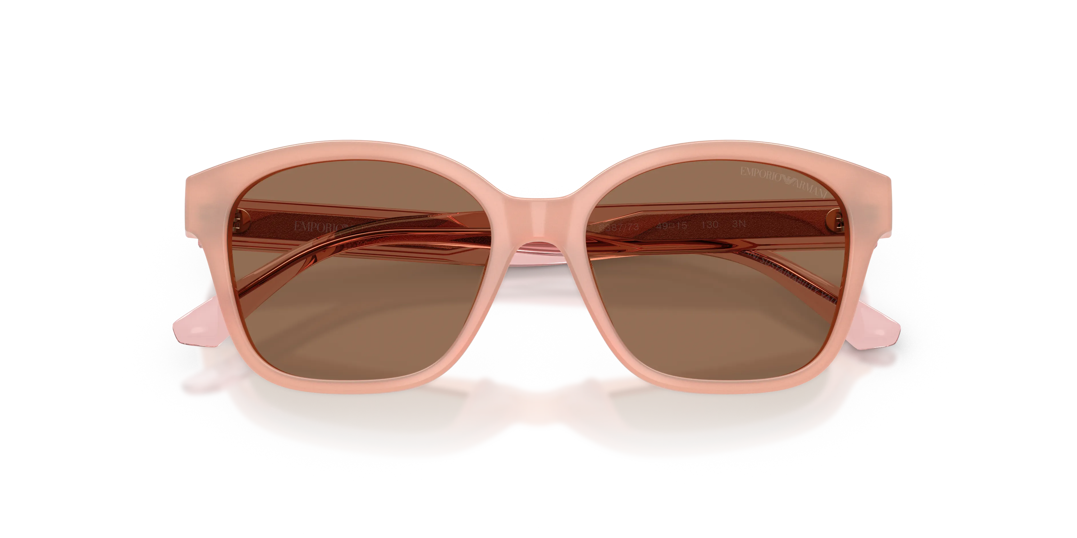 Emporio Armani EK4009U 638773 Occhiali da sole bambino Acetato Rosa Marrone Cat Eye Normale - immagine 2