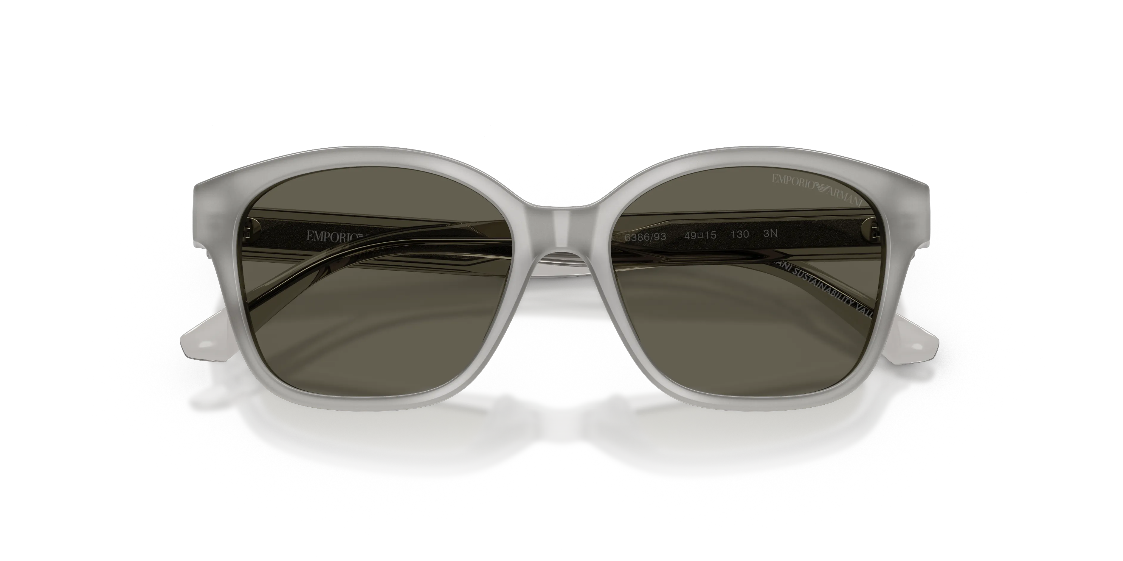 Emporio Armani EK4009U 638693 Occhiali da sole bambino Acetato Grigio Marrone Cat Eye Normale - immagine 2