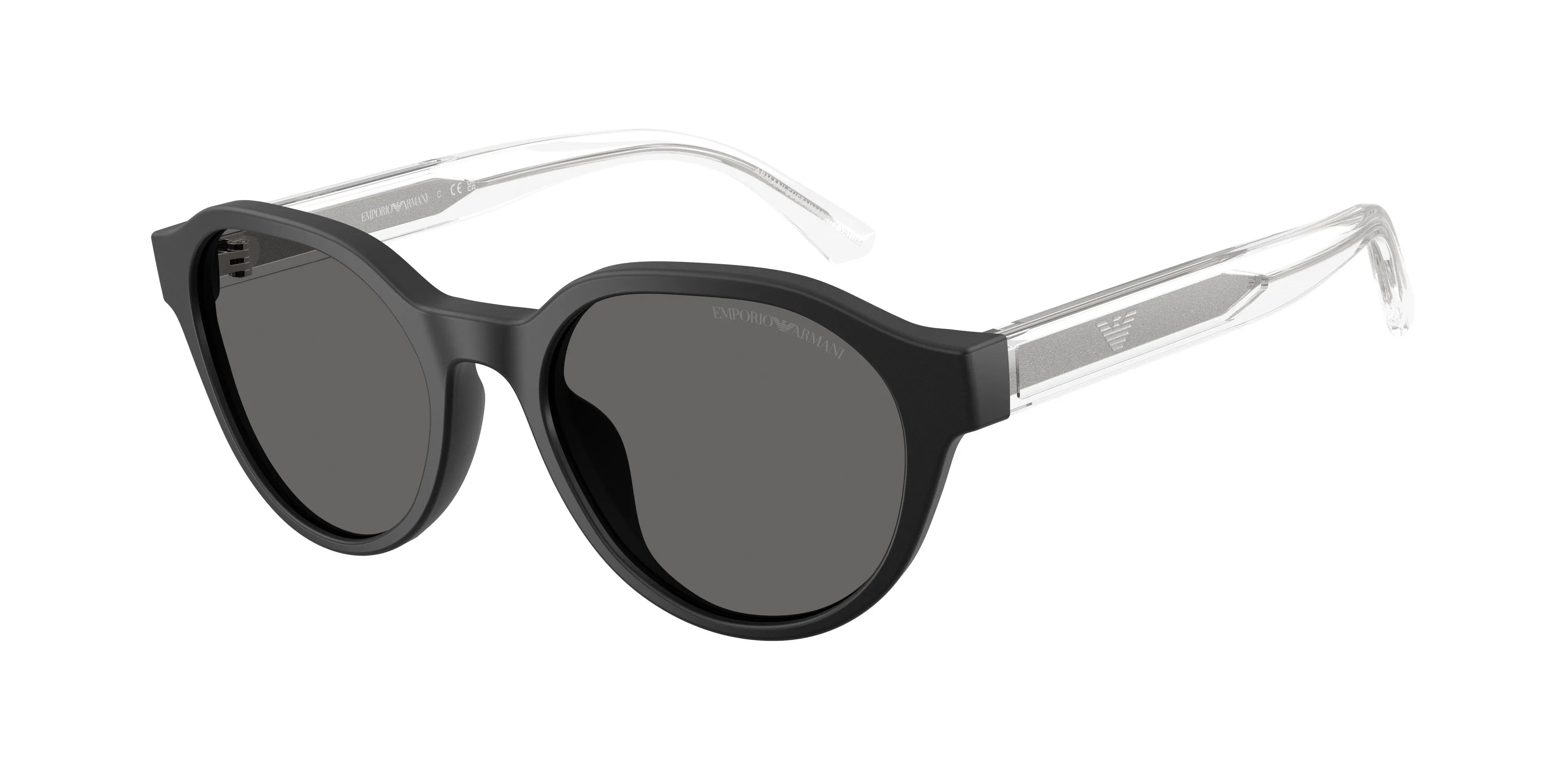 Emporio Armani EK4008U 500187 Occhiali da sole bambino Acetato Nero Grigio Pantos Normale - immagine 1