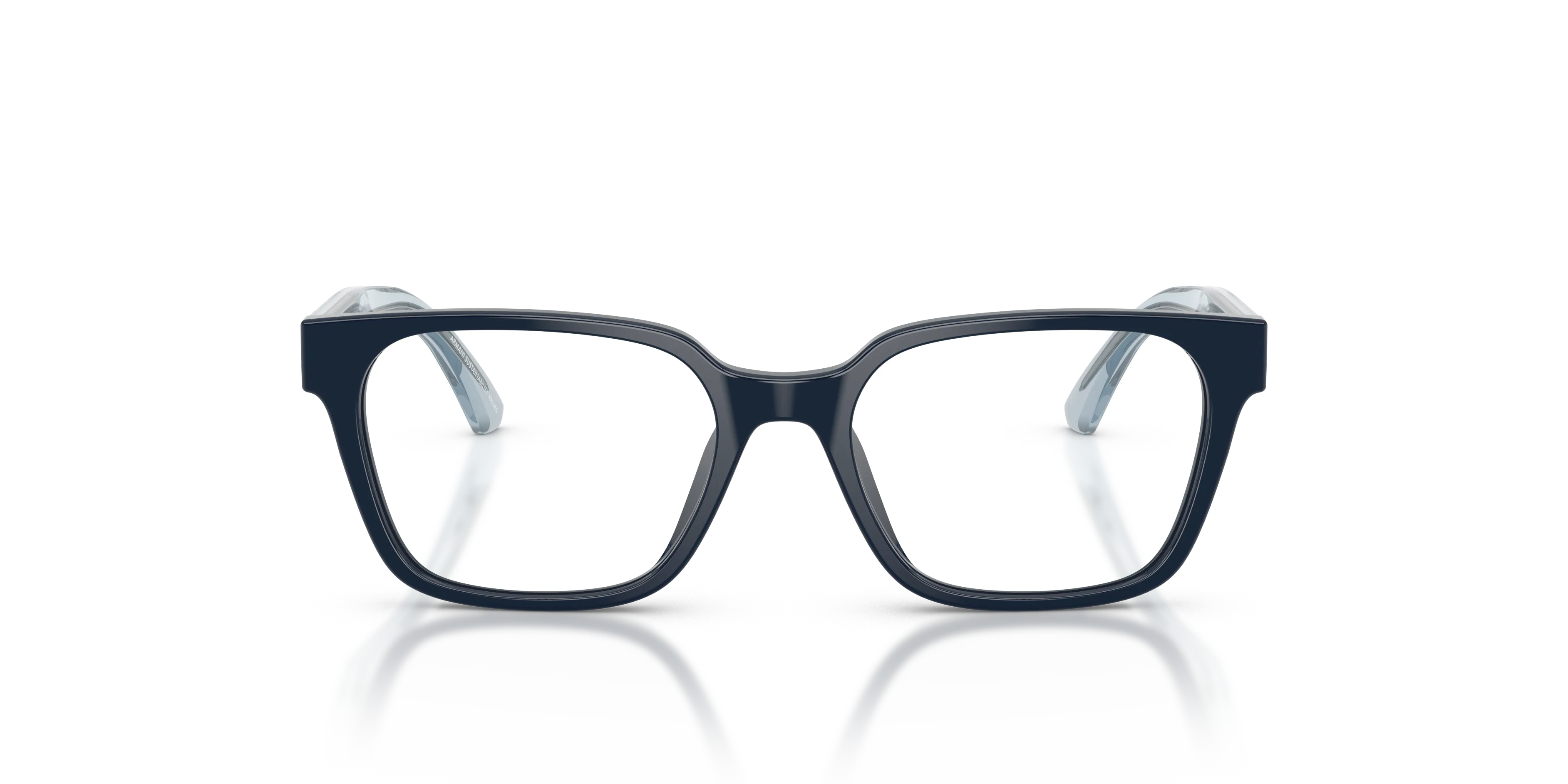 Emporio Armani EK3013U 6382 Montature da vista bambino Acetato Blu Trasparente Squadrata Normale - immagine 3