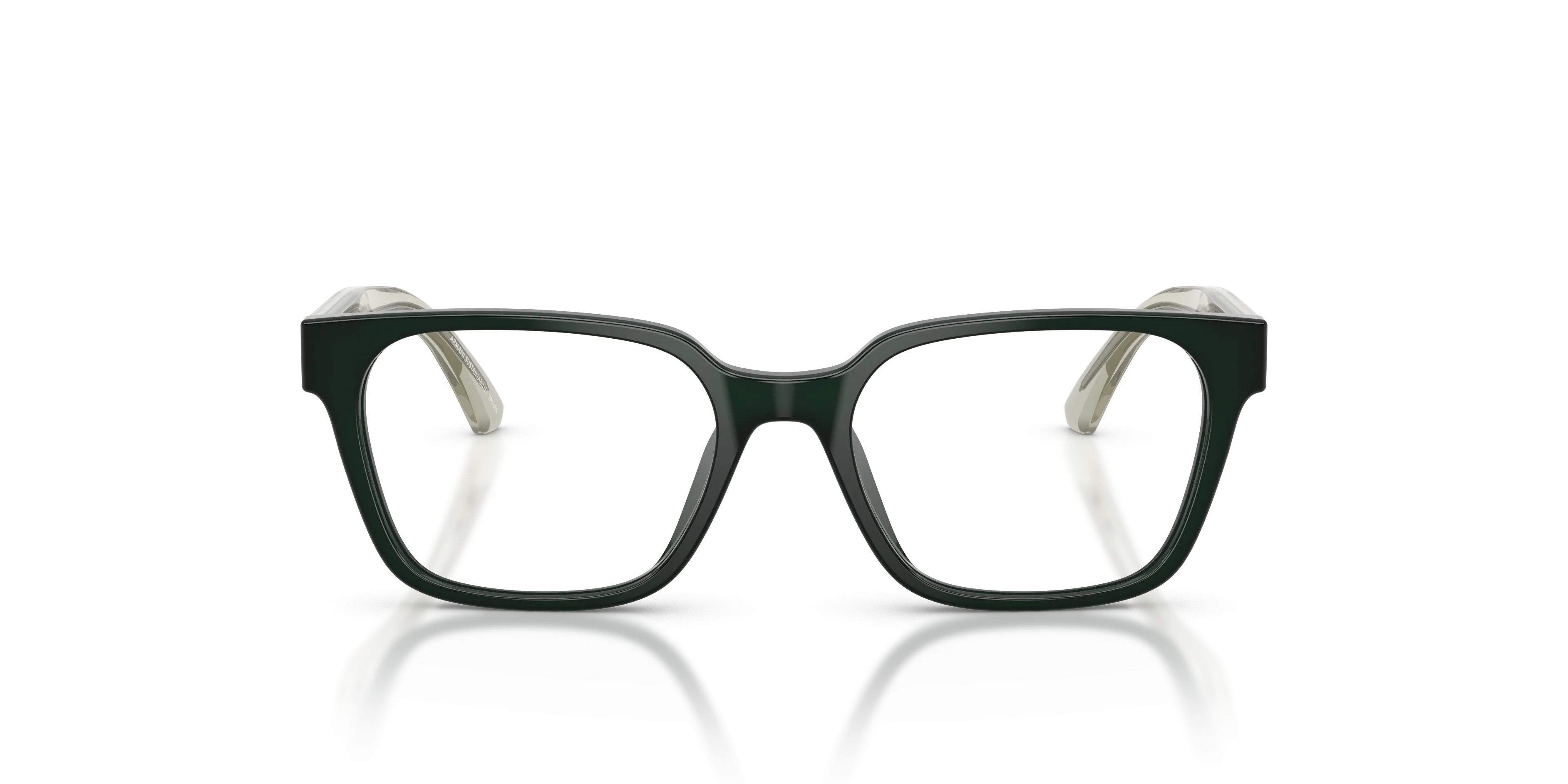 Emporio Armani EK3013U 6381 Montature da vista bambino Acetato Verde Trasparente Squadrata Normale - immagine 3