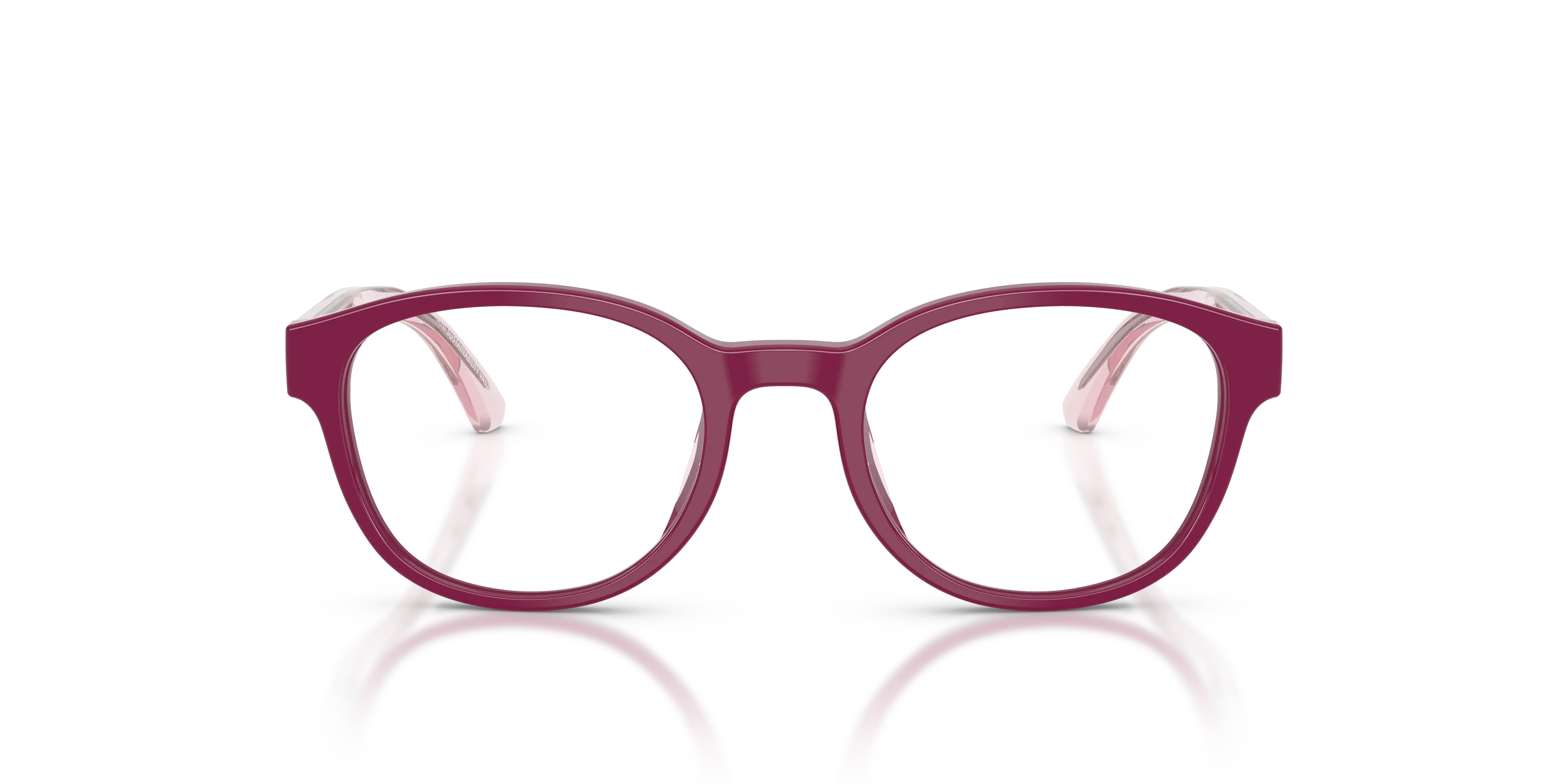 Emporio Armani EK3012U 6383 Montature da vista bambino Acetato Viola Trasparente Pantos Normale - immagine 3