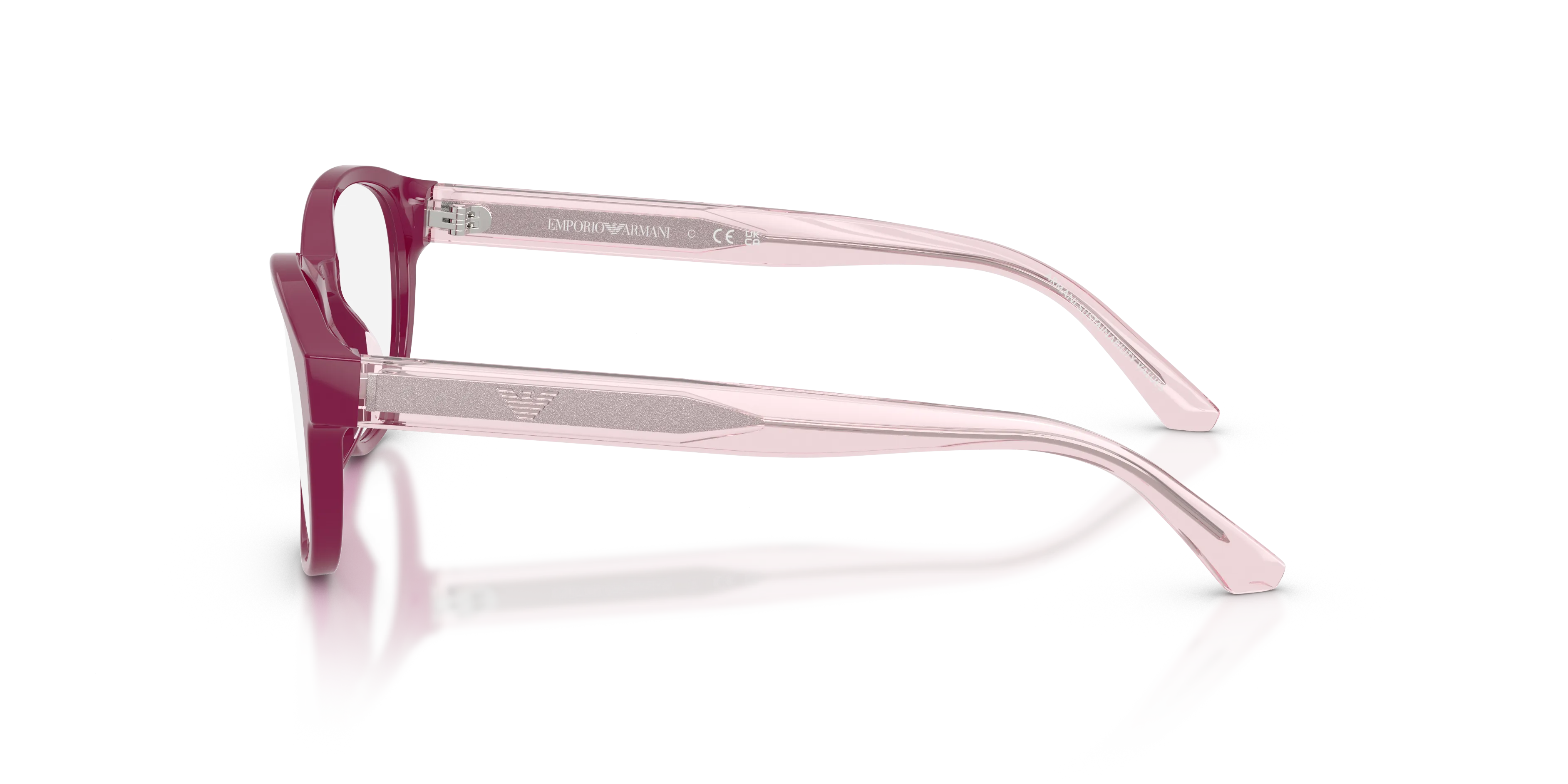 Emporio Armani EK3012U 6383 Montature da vista bambino Acetato Viola Trasparente Pantos Normale - immagine 4
