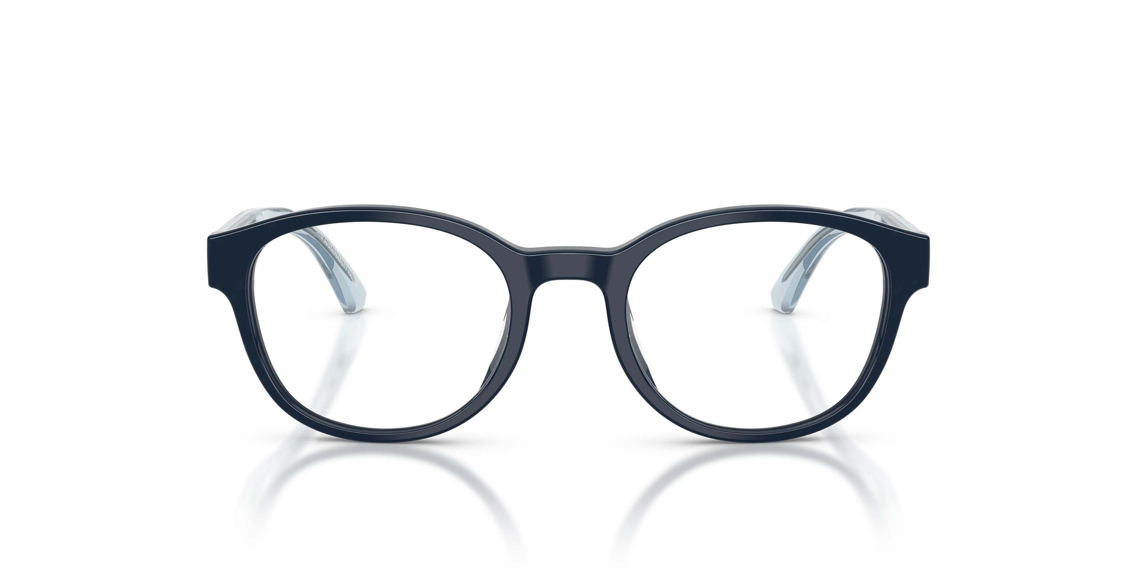 Emporio Armani EK3012U 6382 Montature da vista bambino Acetato Blu Trasparente Pantos Normale - immagine 3