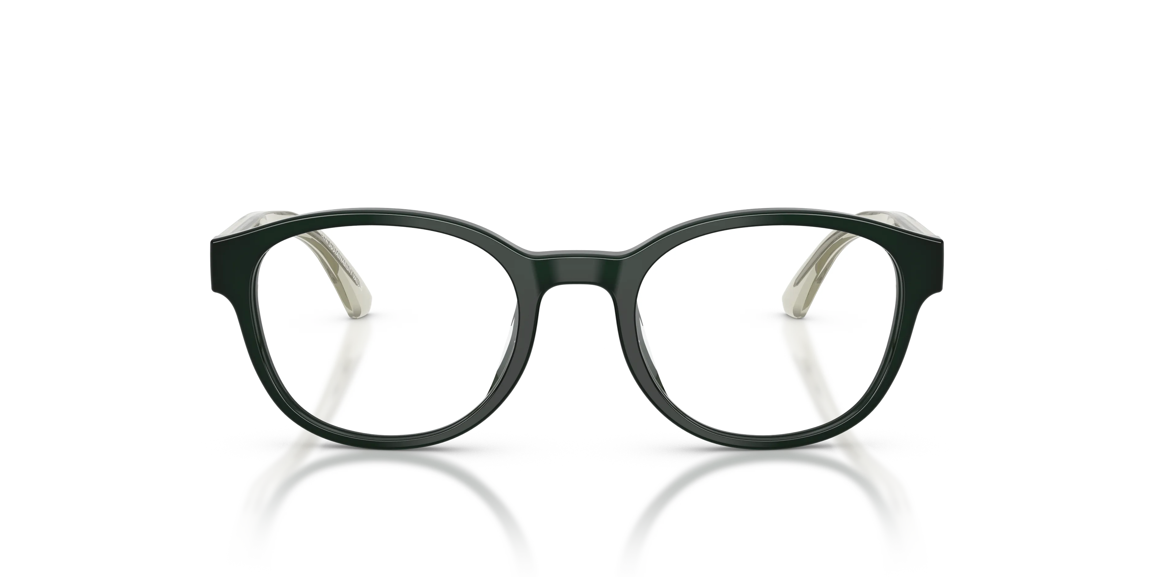 Emporio Armani EK3012U 6381 Montature da vista bambino Acetato Verde Trasparente Pantos Normale - immagine 3