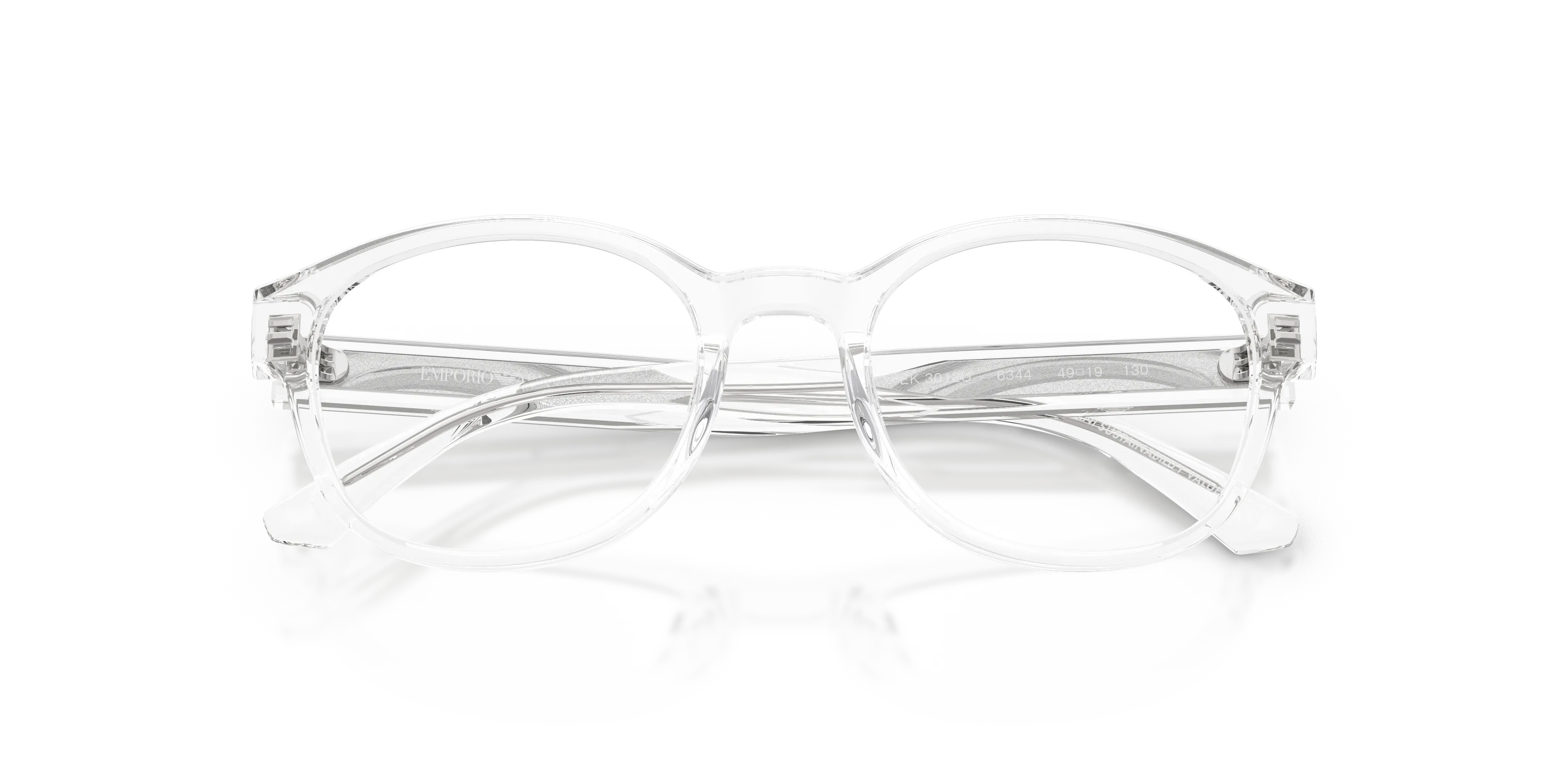 Emporio Armani EK3012U 6344 Montature da vista bambino Acetato Trasparente Trasparente Pantos Normale - immagine 2
