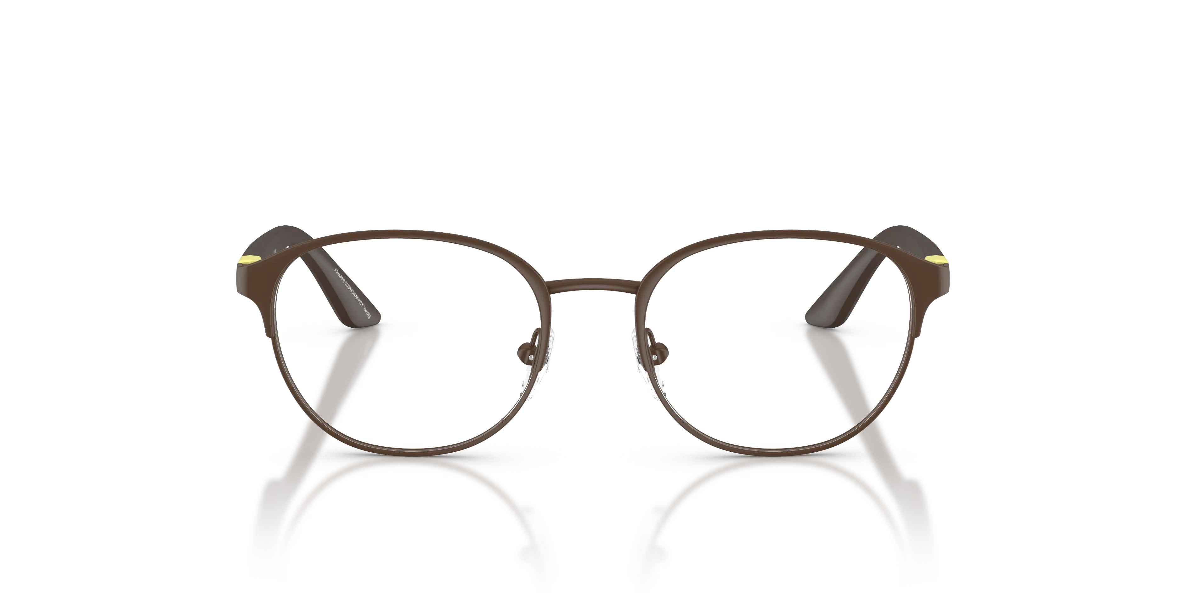 Emporio Armani EK1002 3434 Montature da vista bambino Metallo Marrone Trasparente Pantos Normale - immagine 3