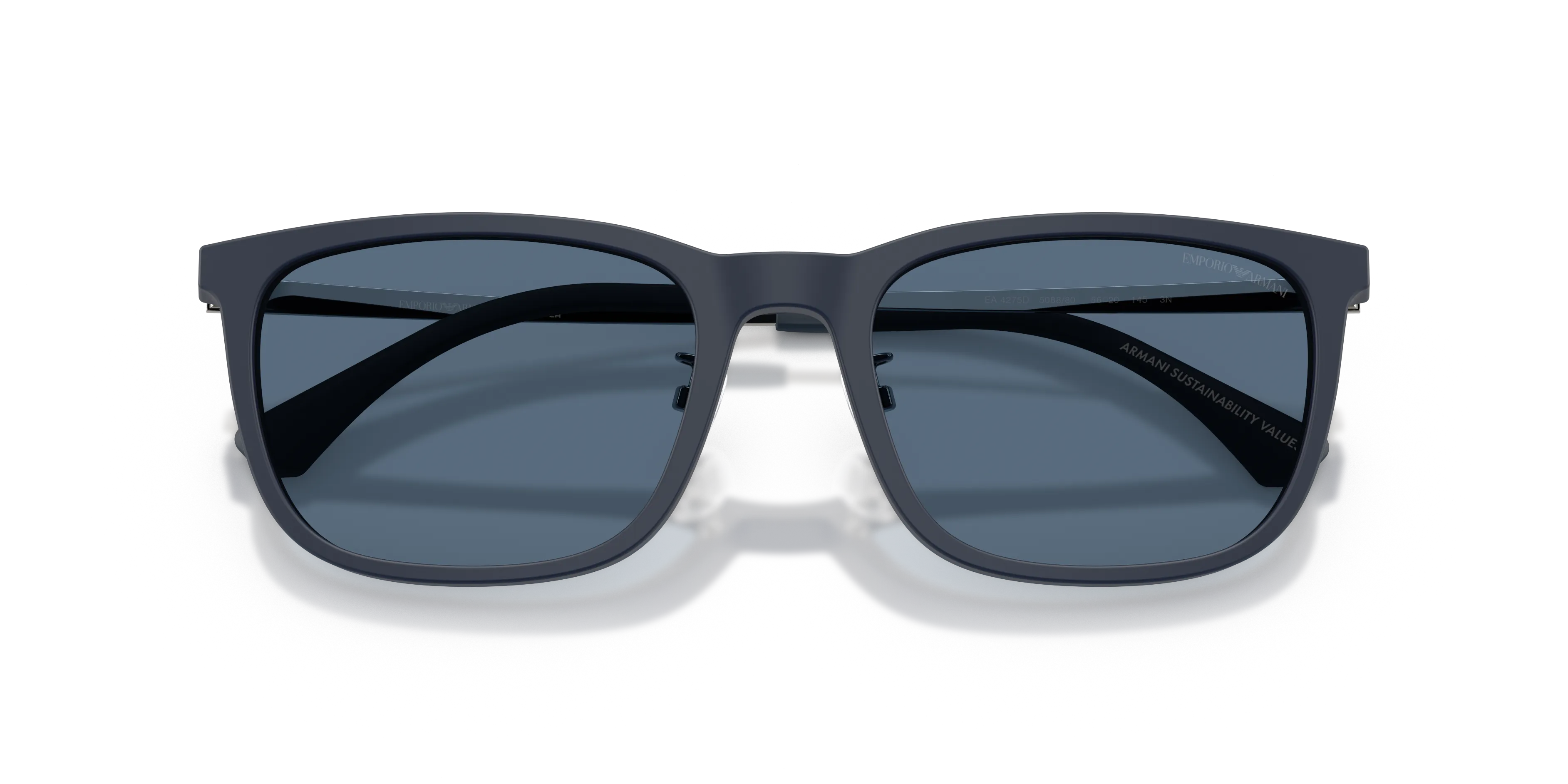 Emporio Armani EA4275D 508880 Occhiali da sole Acetato Blu Blu Squadrata Normale - immagine 2