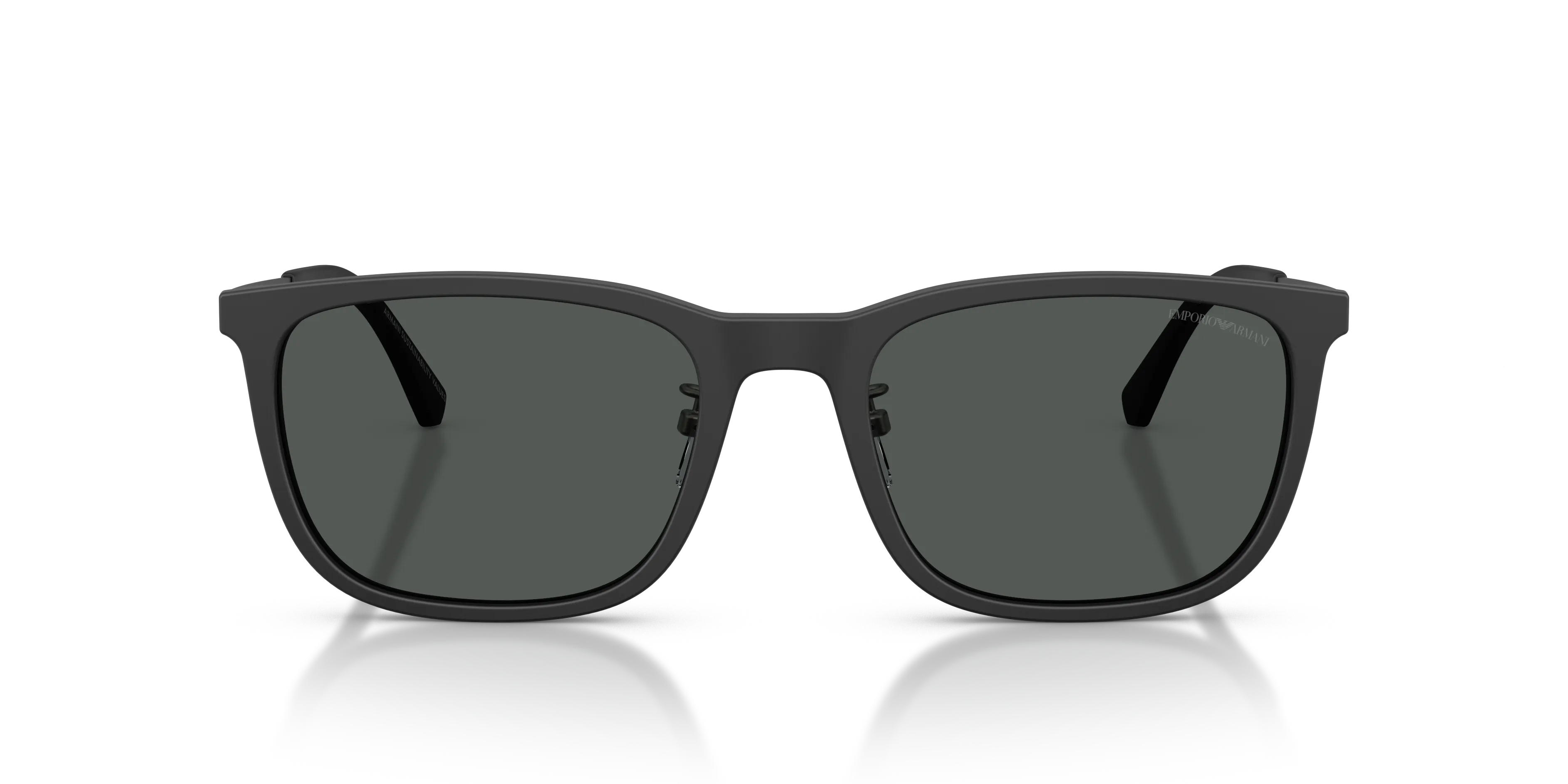 Emporio Armani EA4275D 500187 Occhiali da sole Acetato Nero Grigio Squadrata Normale - immagine 3