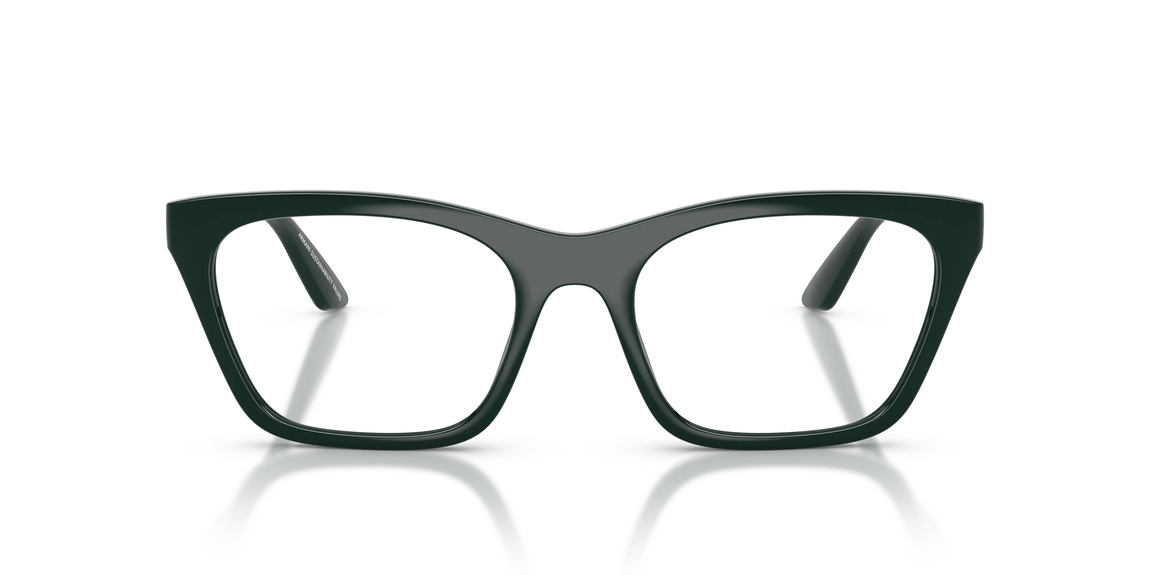 Emporio Armani EA4274BU 63801W Occhiali da sole Iniettato Verde Trasparente Cat Eye Normale - immagine 3