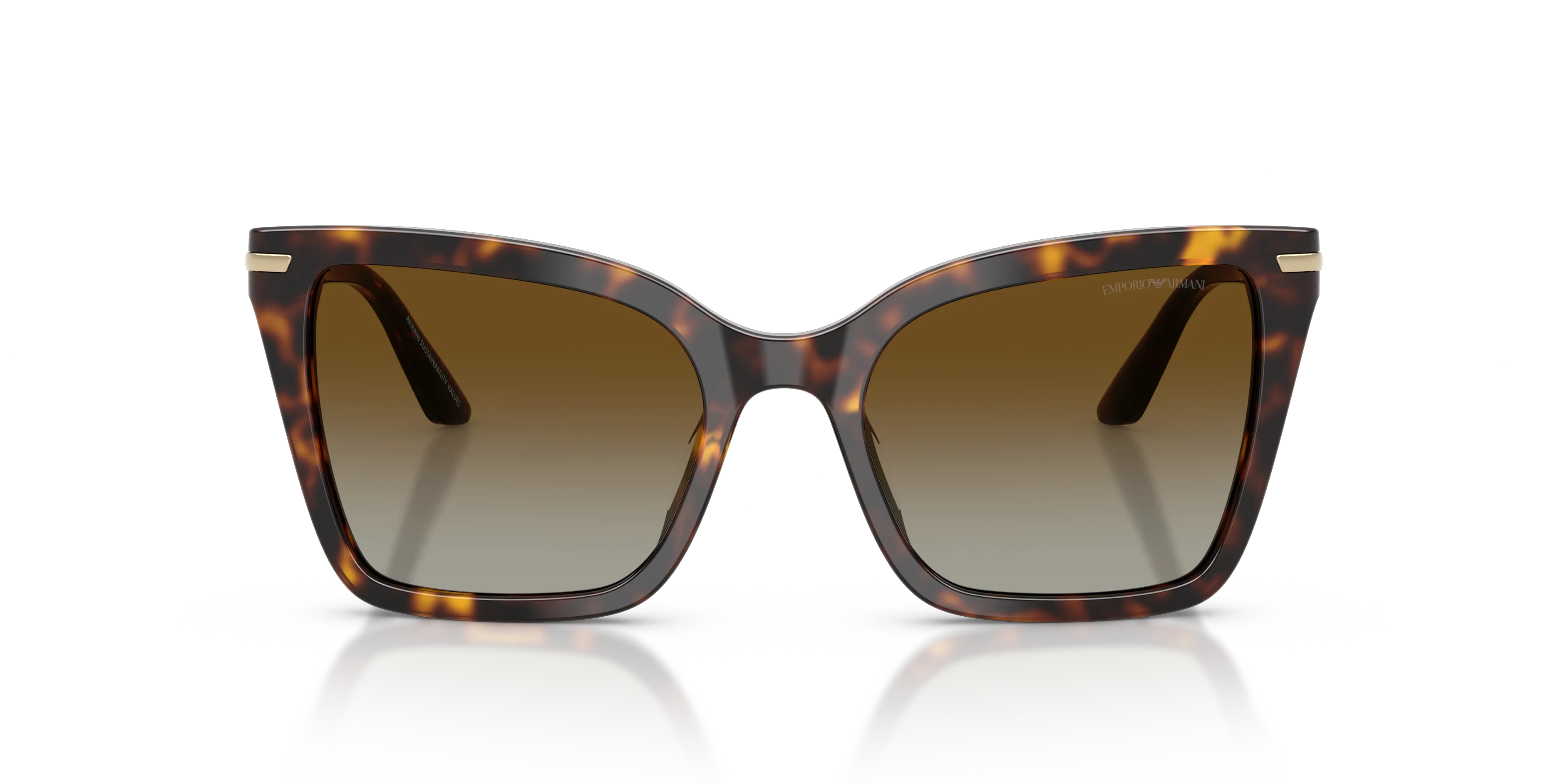 Emporio Armani EA4273BU 5026T5 Occhiali da sole Acetato Tartaruga Marrone Squadrata Polarizzata - immagine 3