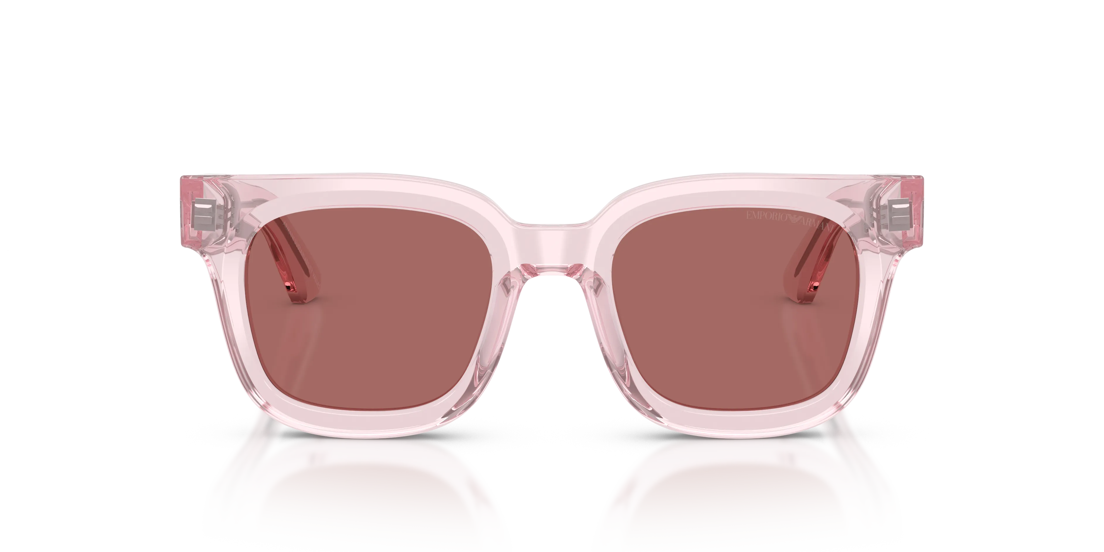 Emporio Armani EA4271 636669 Occhiali da sole Acetato Rosa Marrone Geometrica Normale - immagine 3